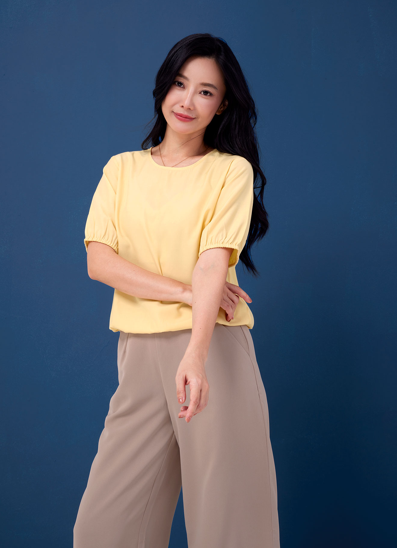 Pale-Banana by Sleeve Blouse