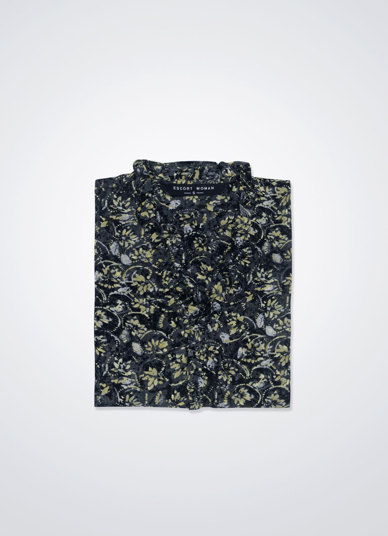 Pastel-Yellow by Pleated Blouse