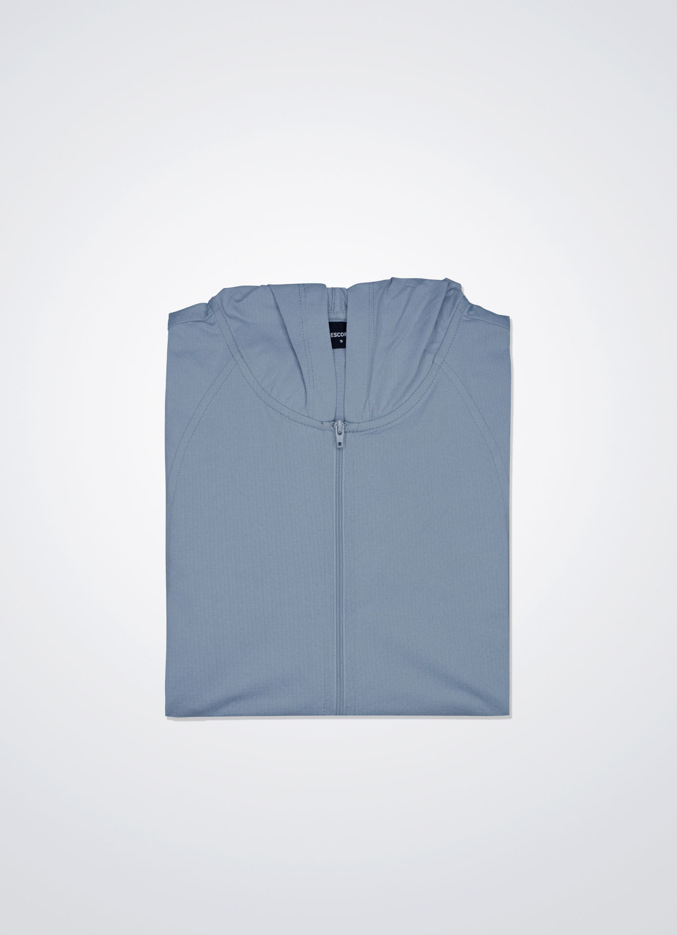 Pearl-Blue by Hooded Jacket