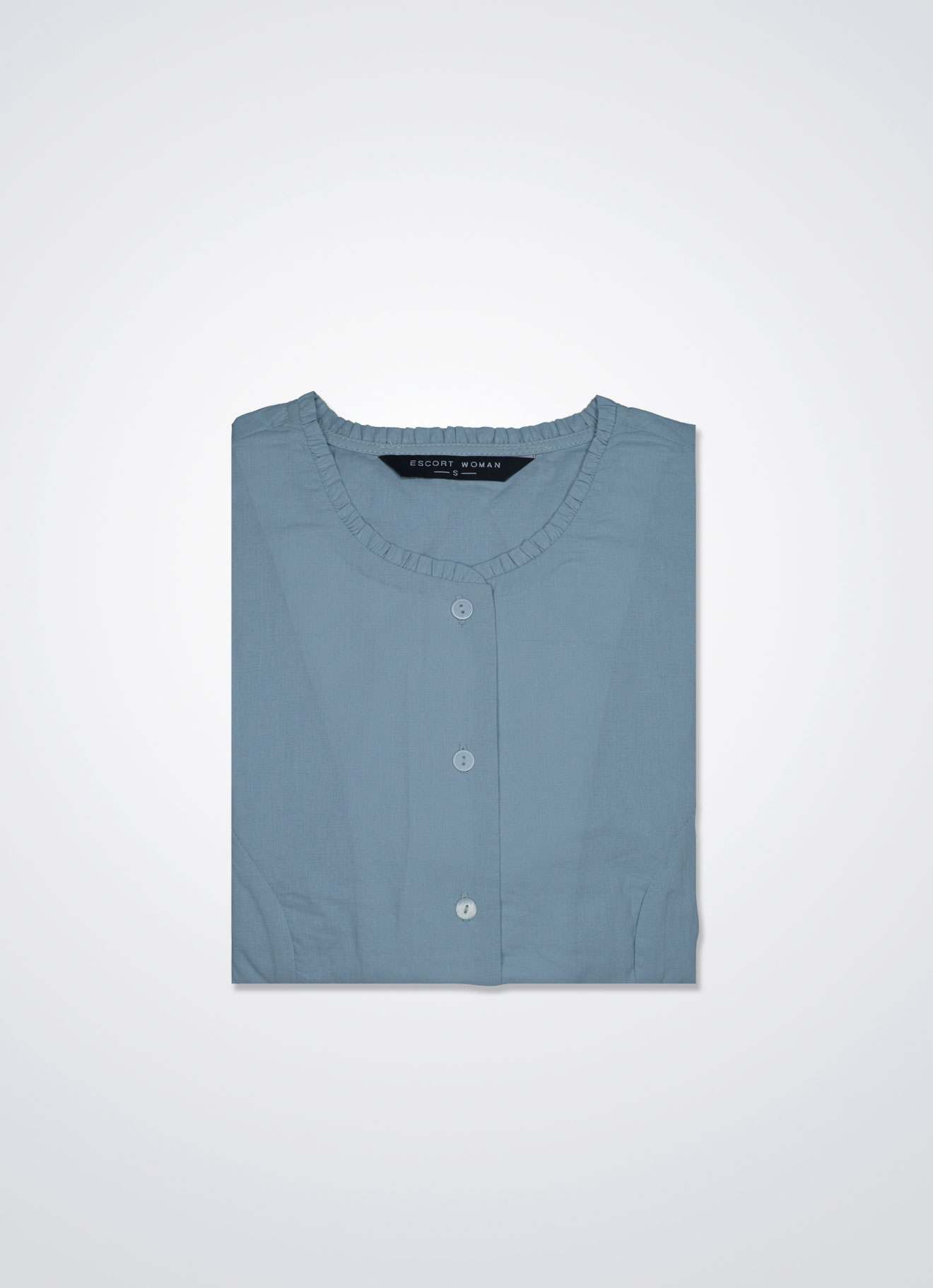 Pearl-Blue by Sleeve Blouse
