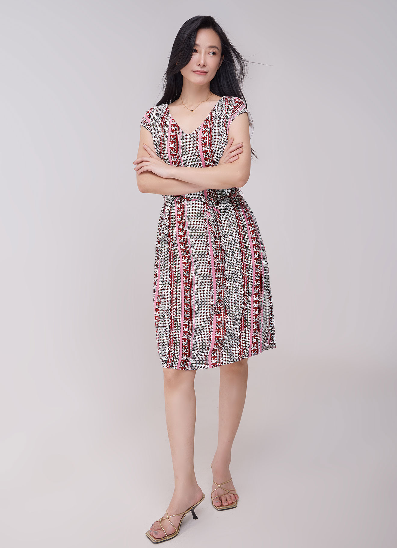 Peony by V-Neck Dress