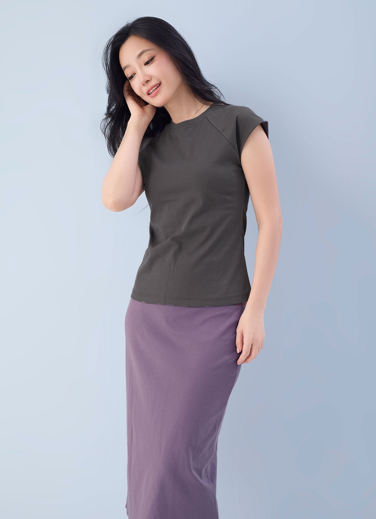 Pewter by Sleeve Blouse