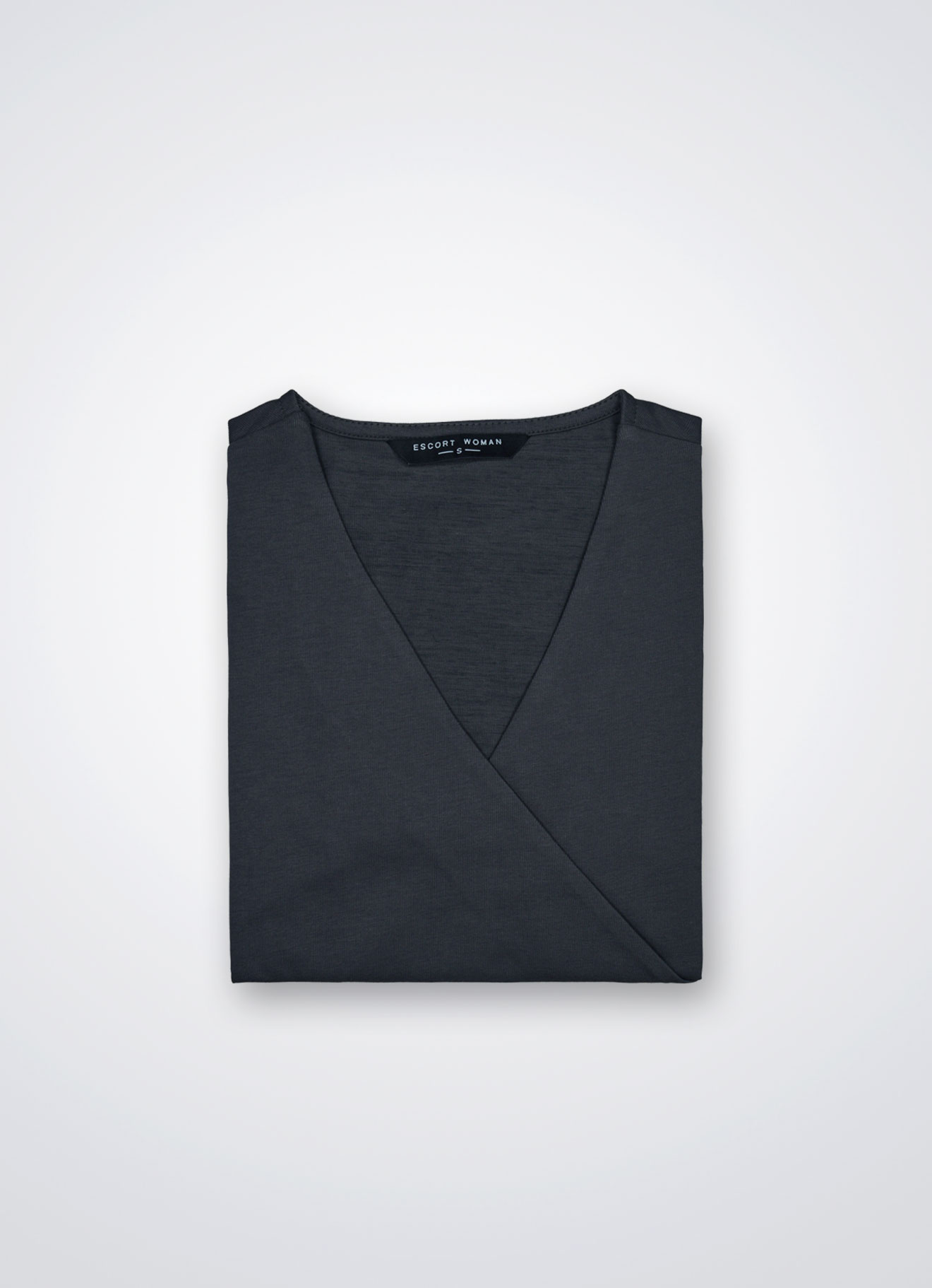 Pewter by Short Sleeve Wrap Top