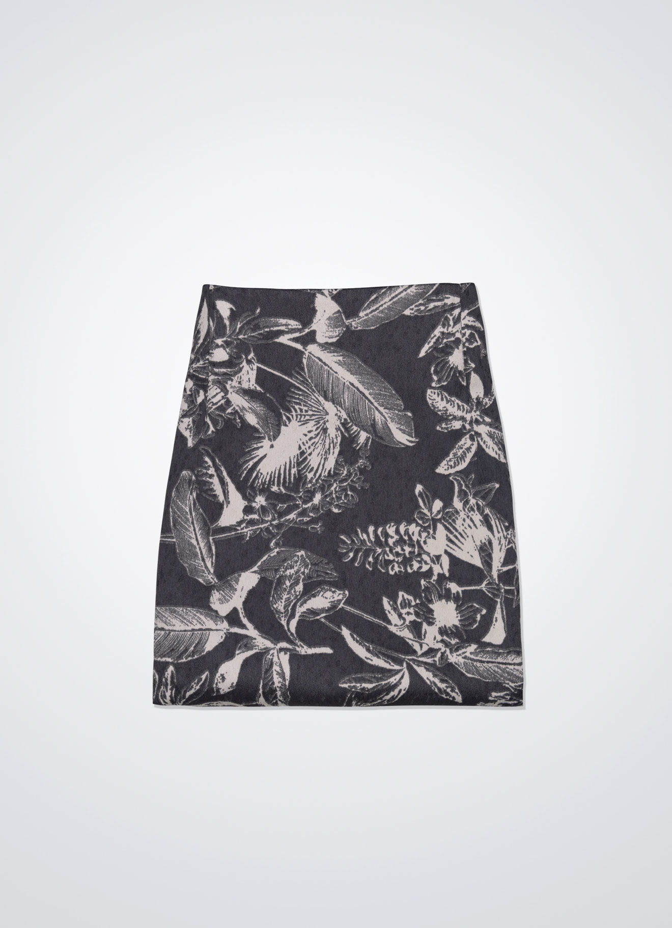 Plum-Kitten by Printed Skirt