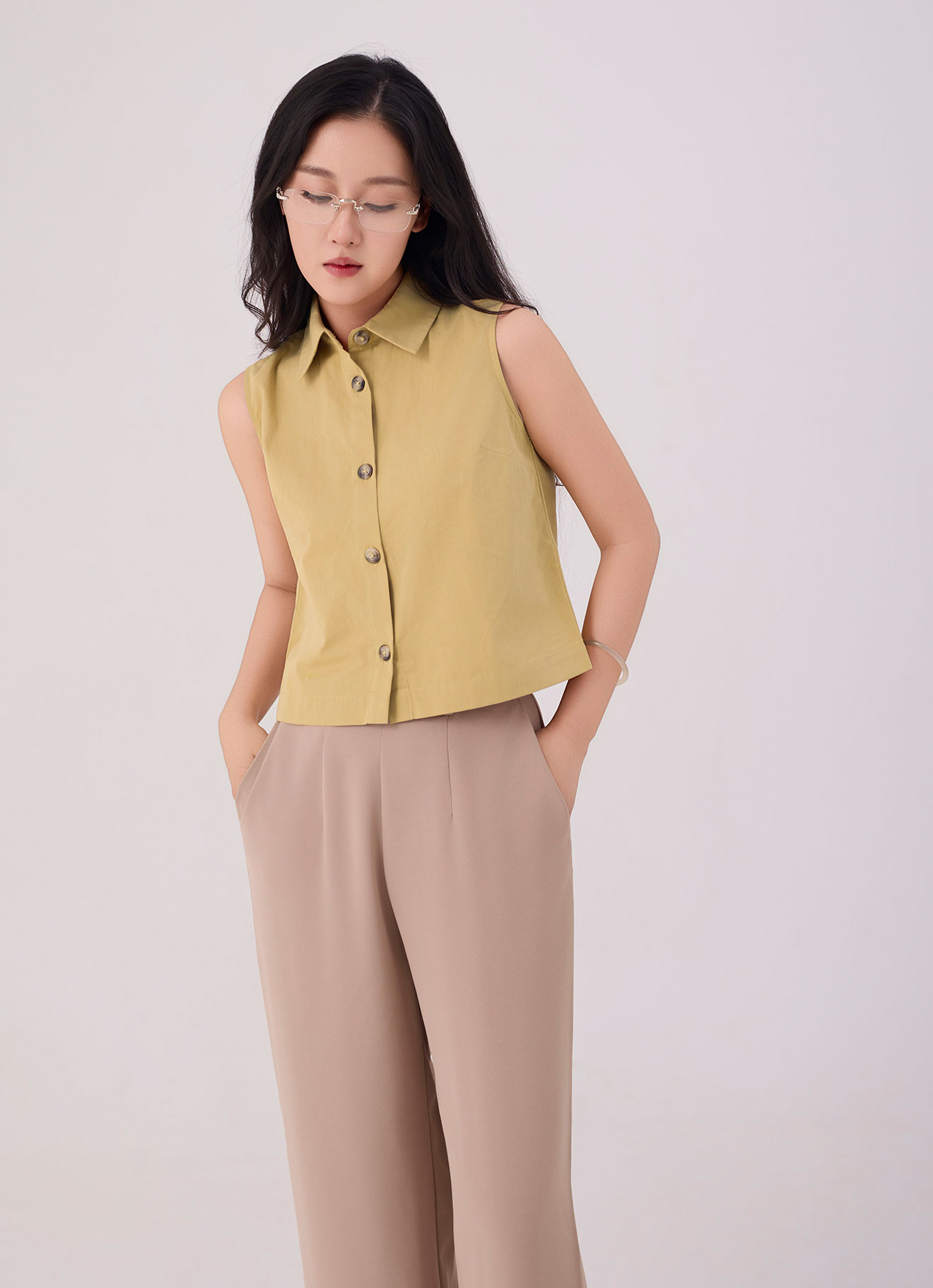 Prairie-Sand  by Sleeveless Shirt