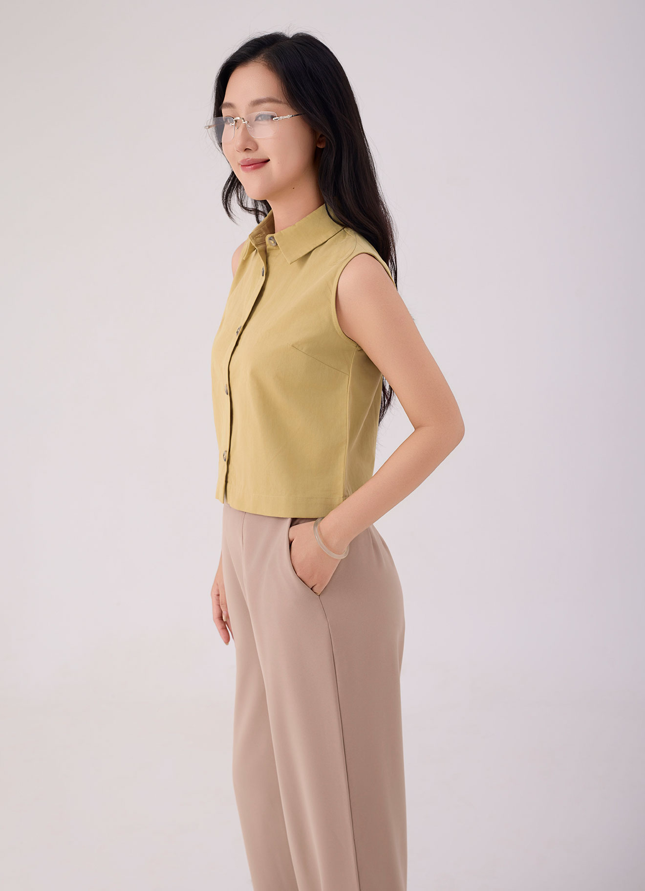 Prairie-Sand  by Sleeveless Shirt
