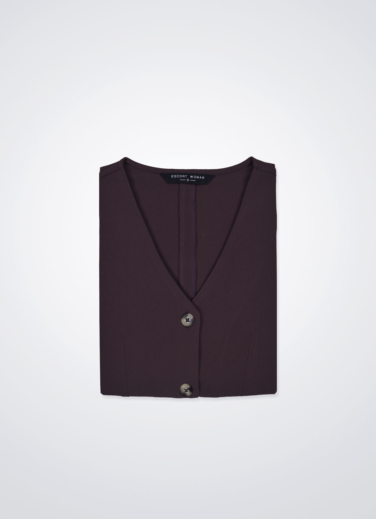 Puce by V-Neck Dress