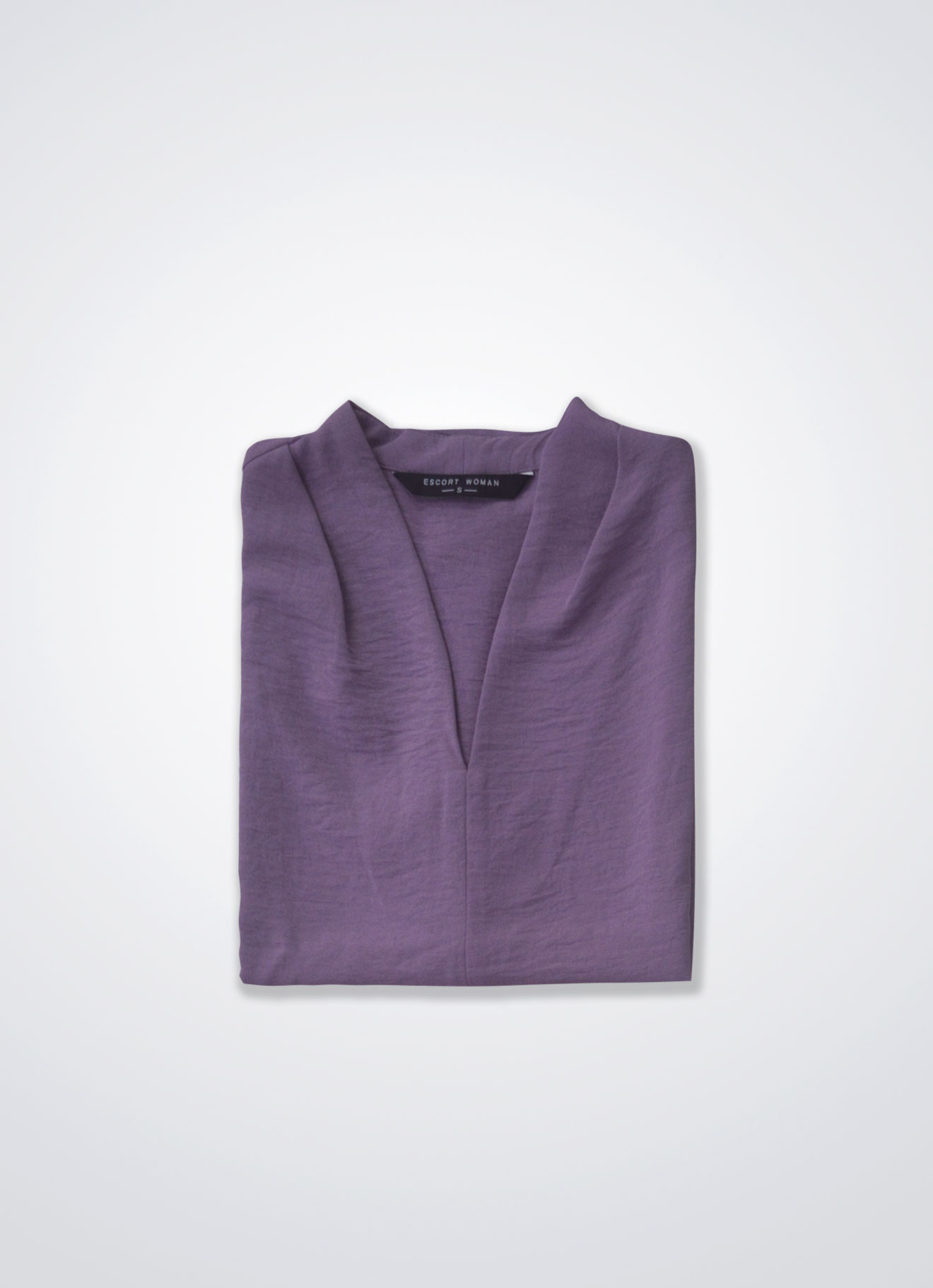 Purple-Gumdrop by Sleeve Blouse