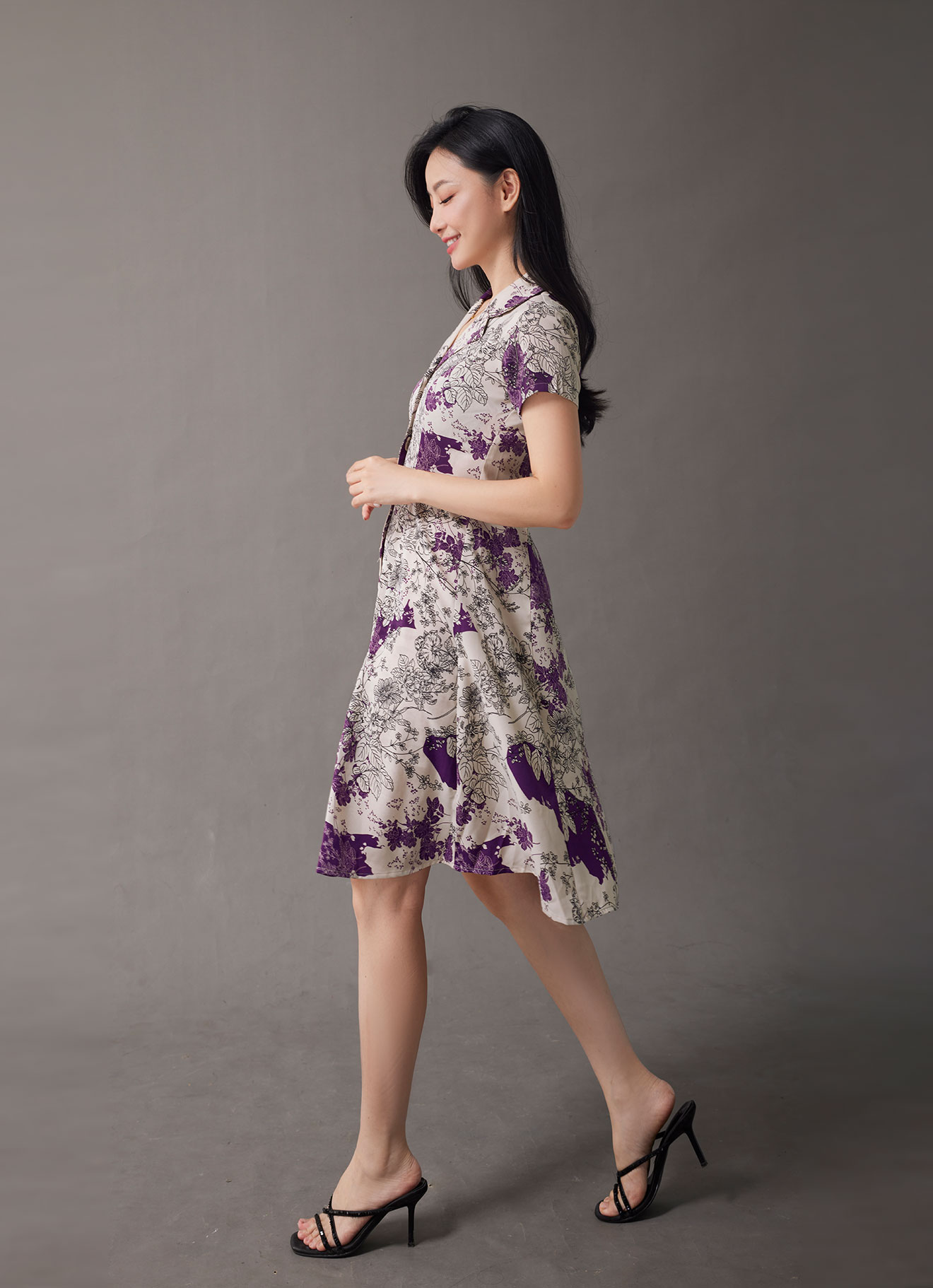 Purple-Passion by Sleeve Dress