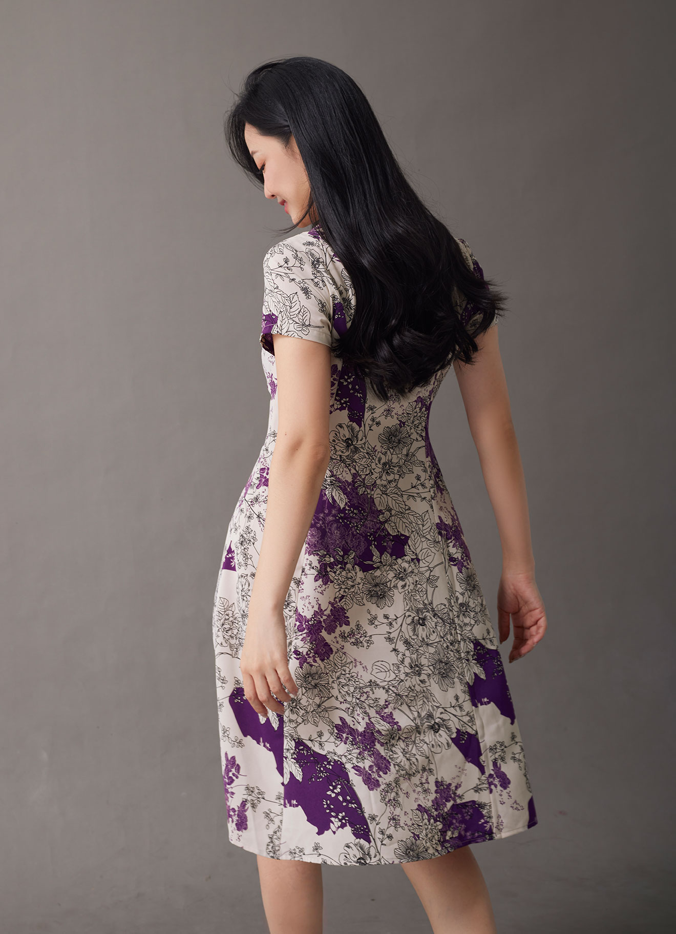 Purple-Passion by Sleeve Dress