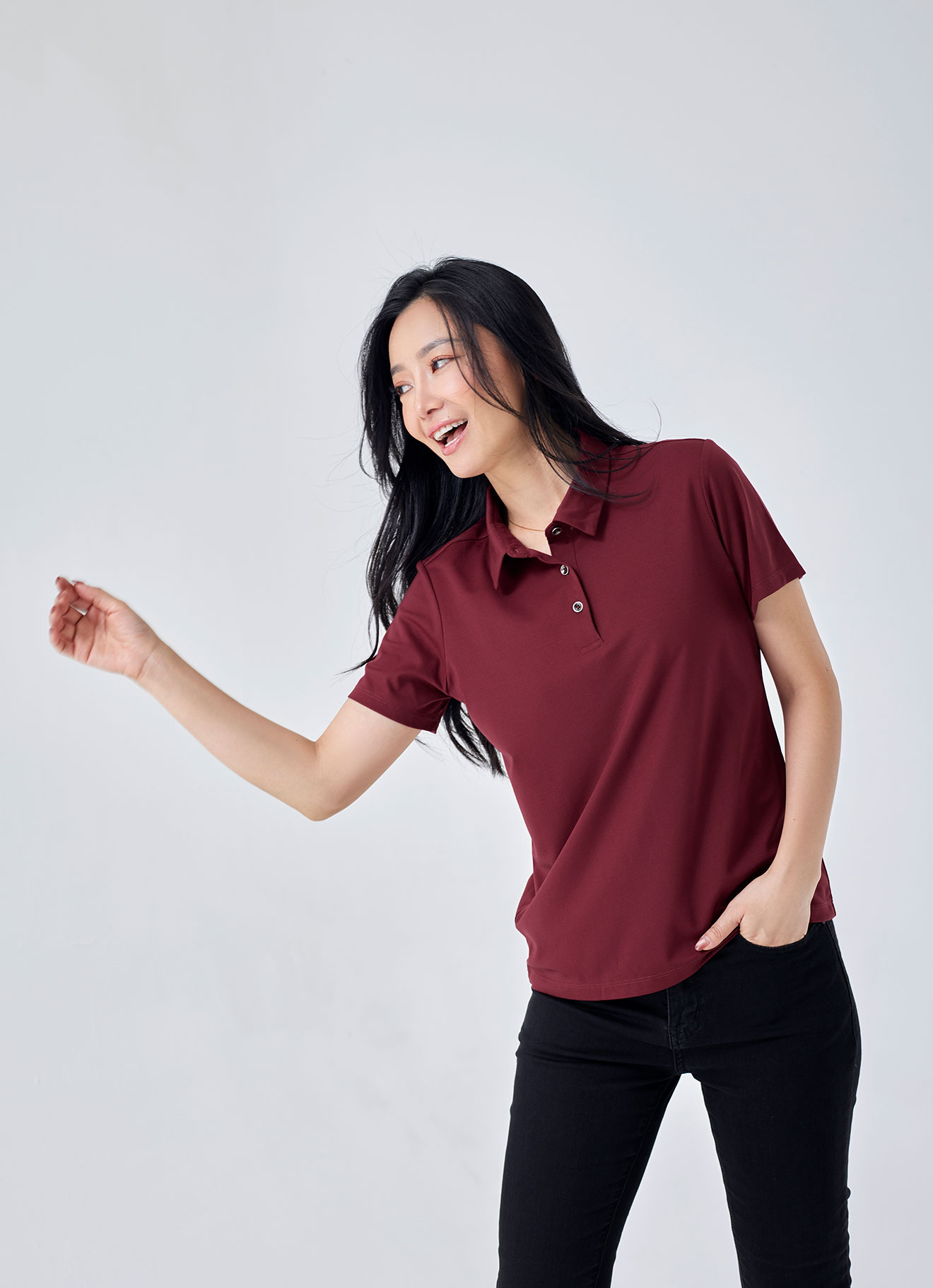 Ruby-Wine by Polo Shirt