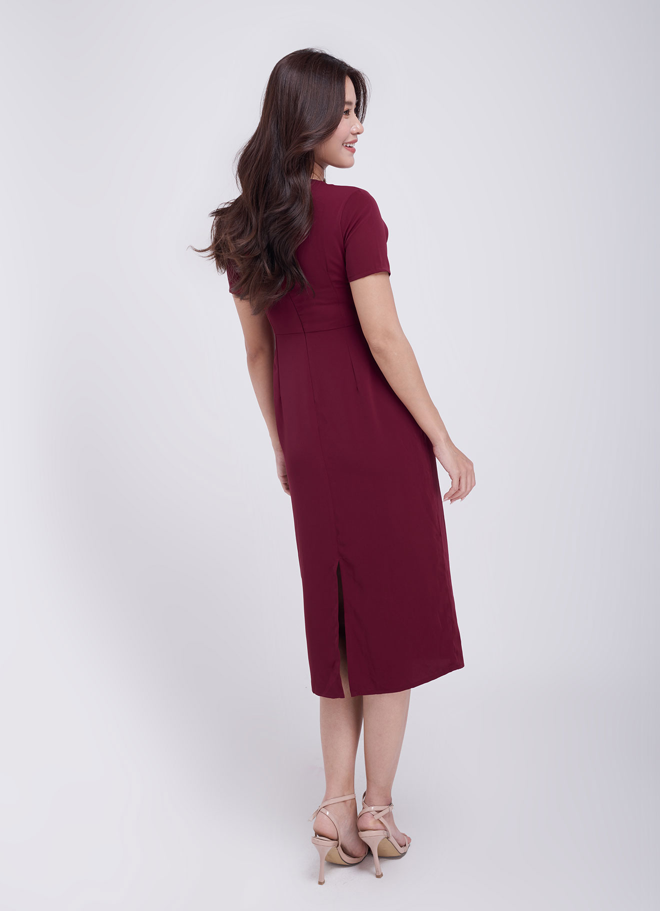 Rumba-Red  by Sleeve Dress