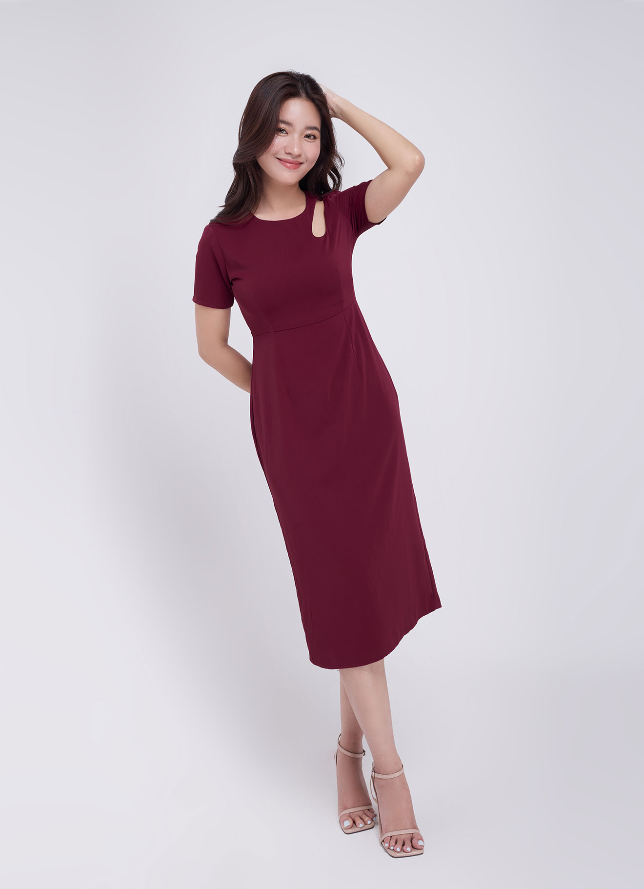 Rumba-Red  by Sleeve Dress