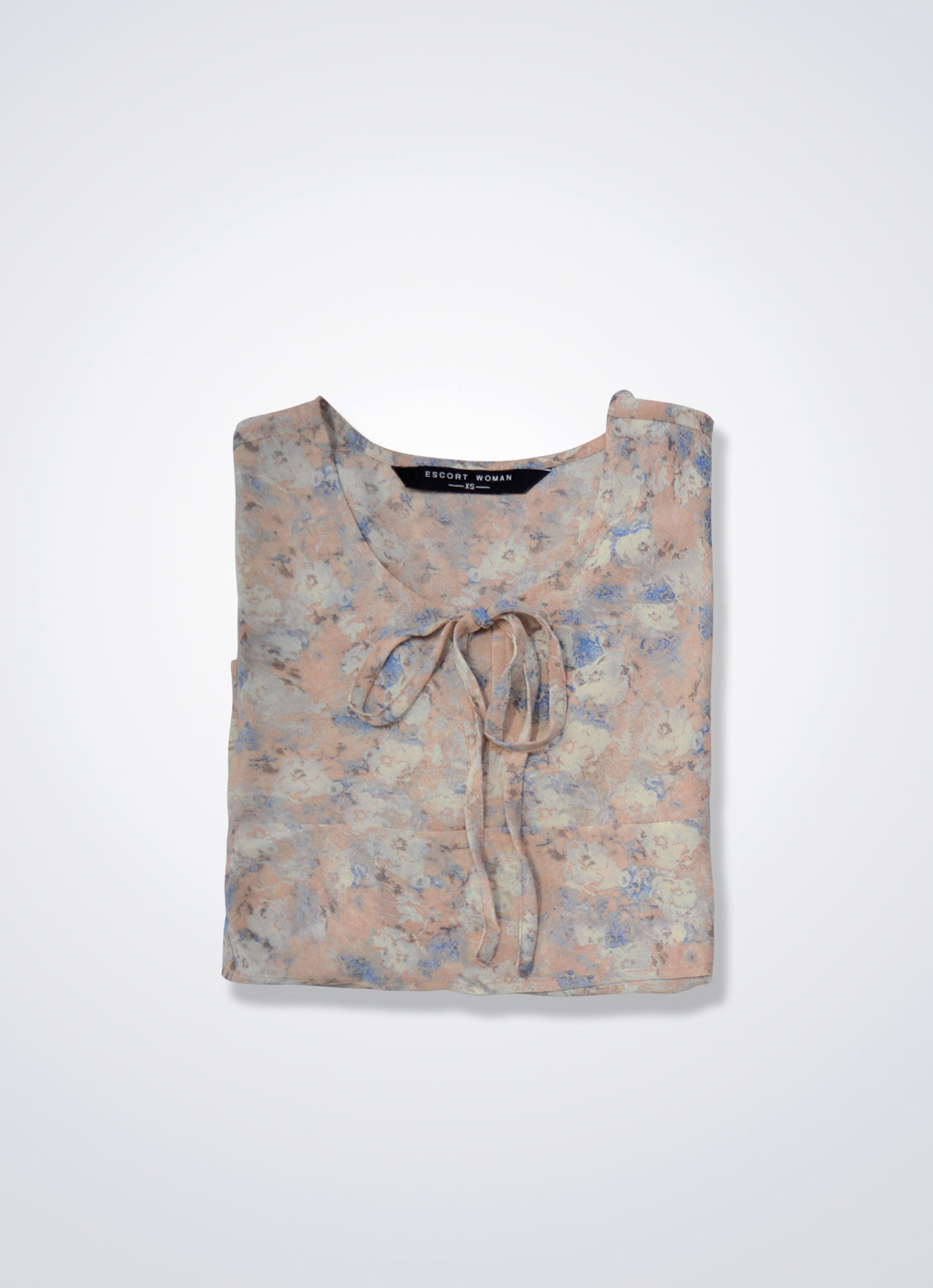 Shell-Coral by Floral Printed Top