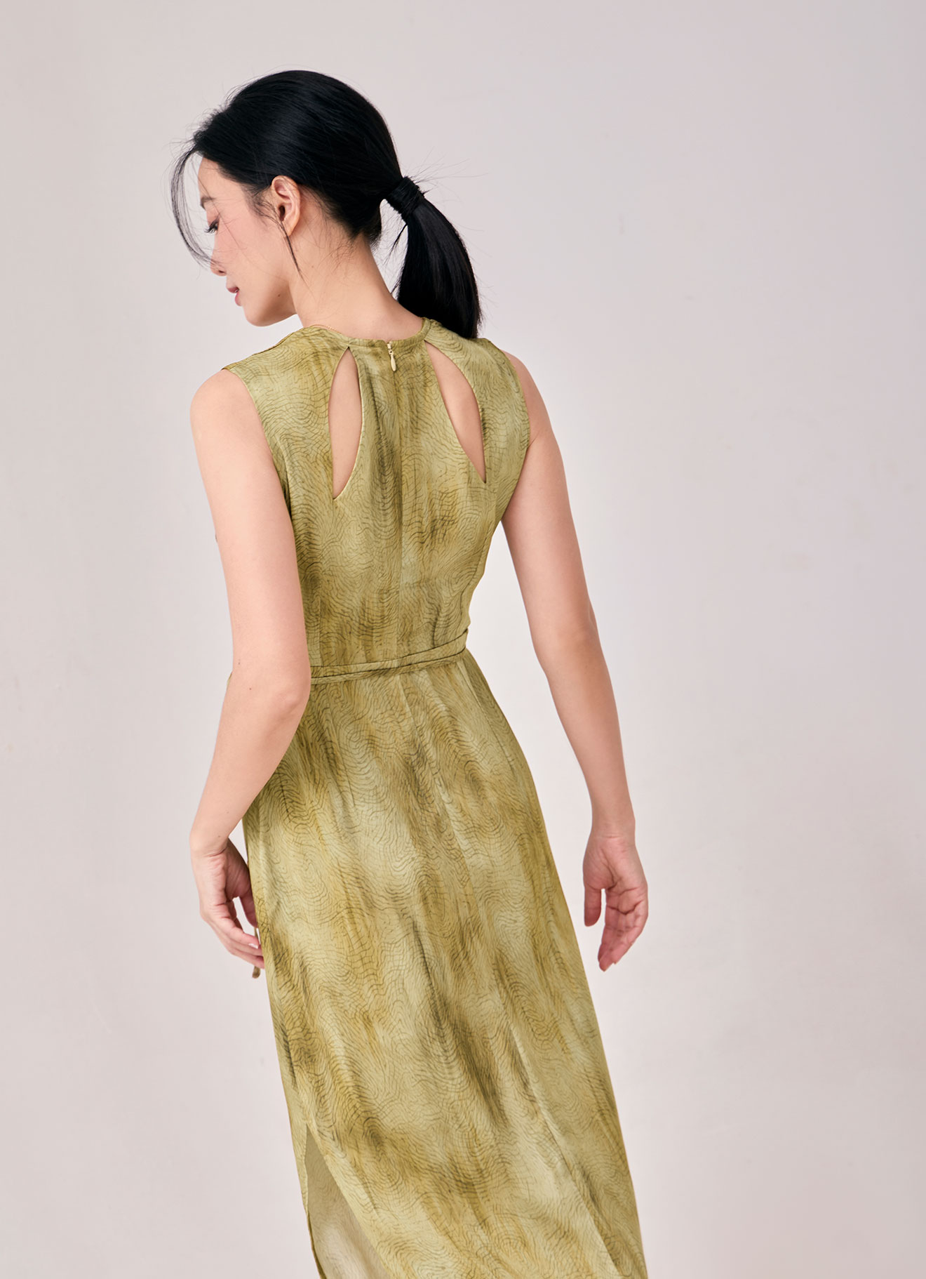 Silver-Fern  by Sleeveless Dress