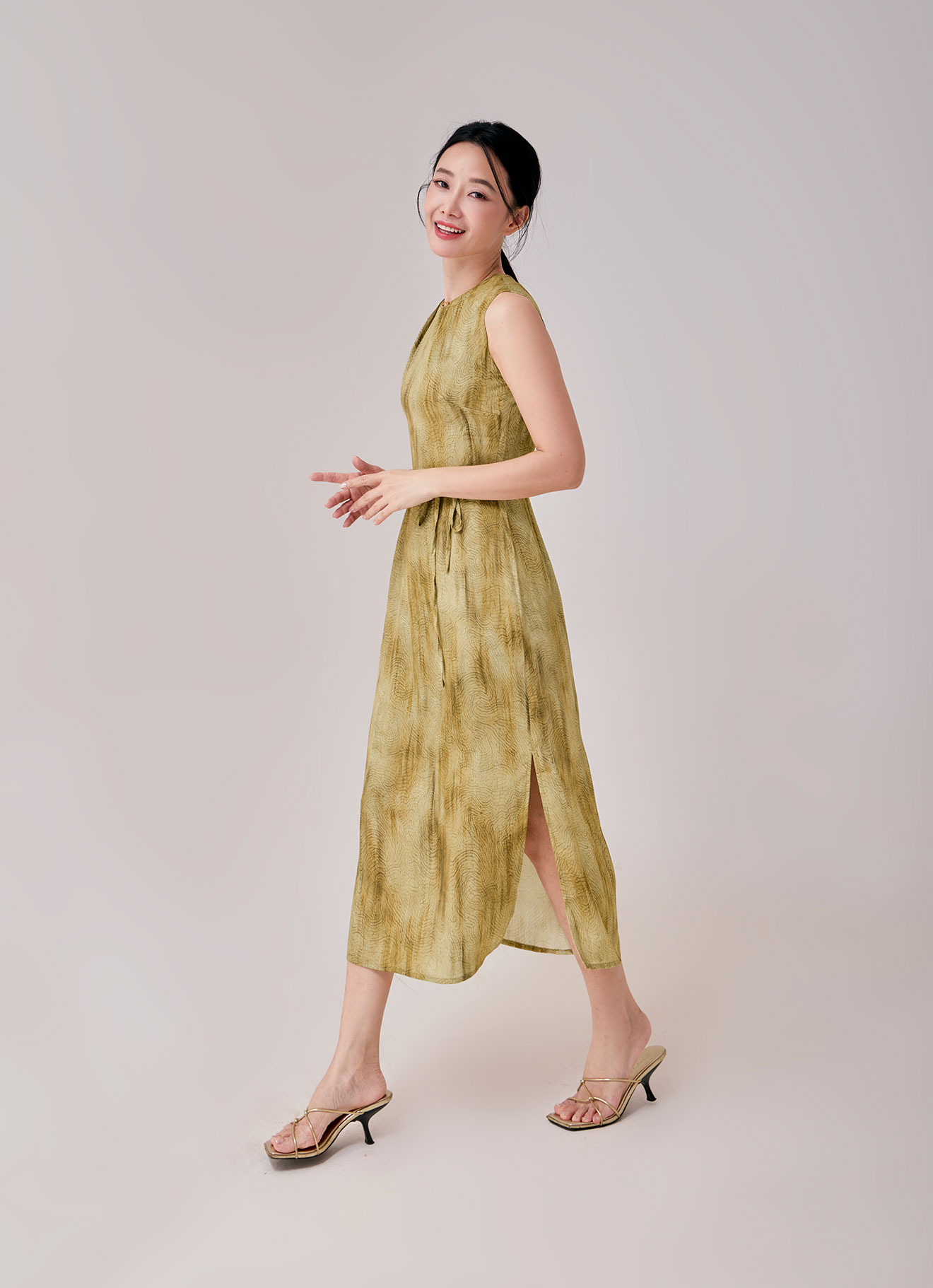 Silver-Fern  by Sleeveless Dress