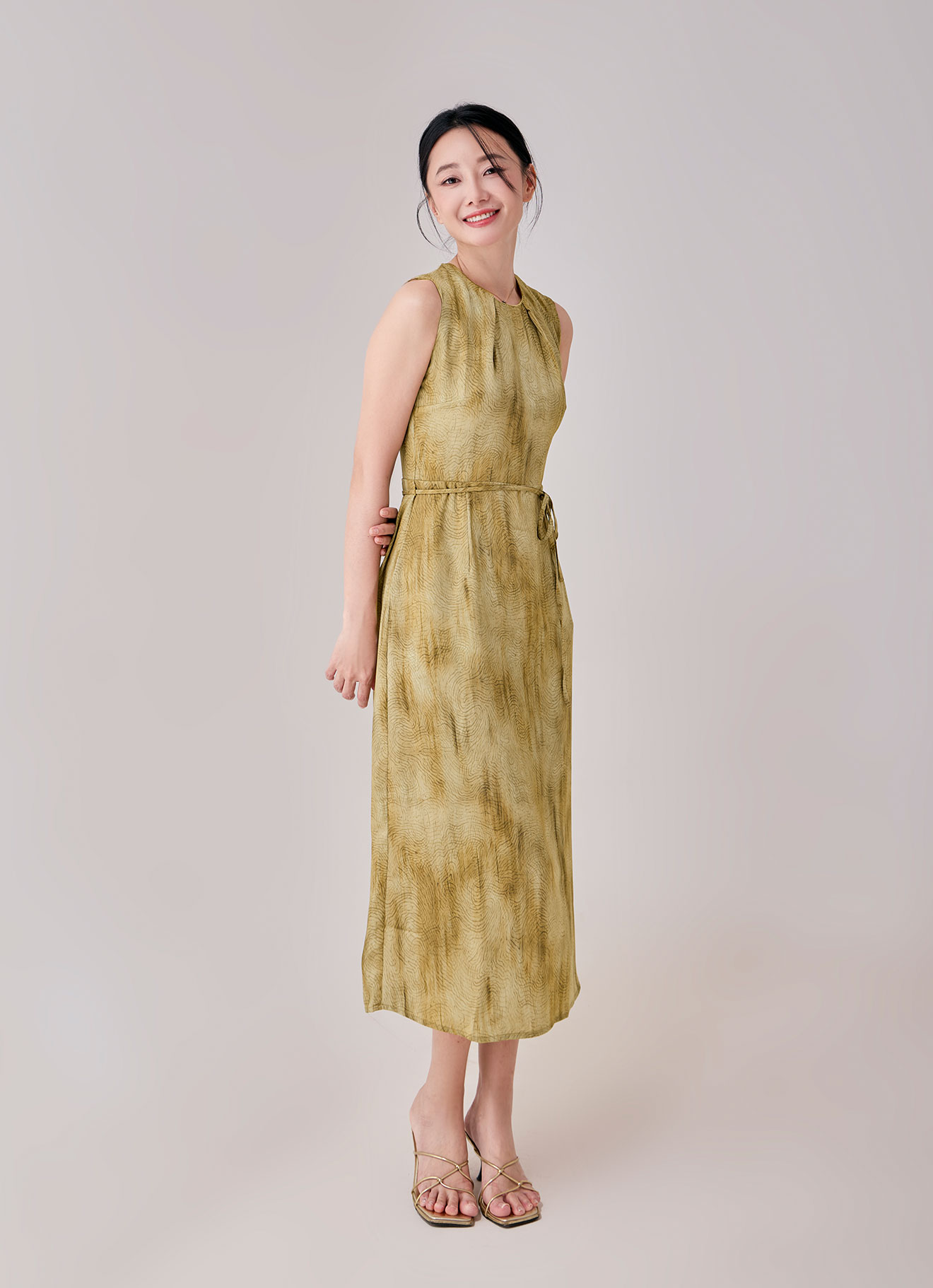 Silver-Fern  by Sleeveless Dress