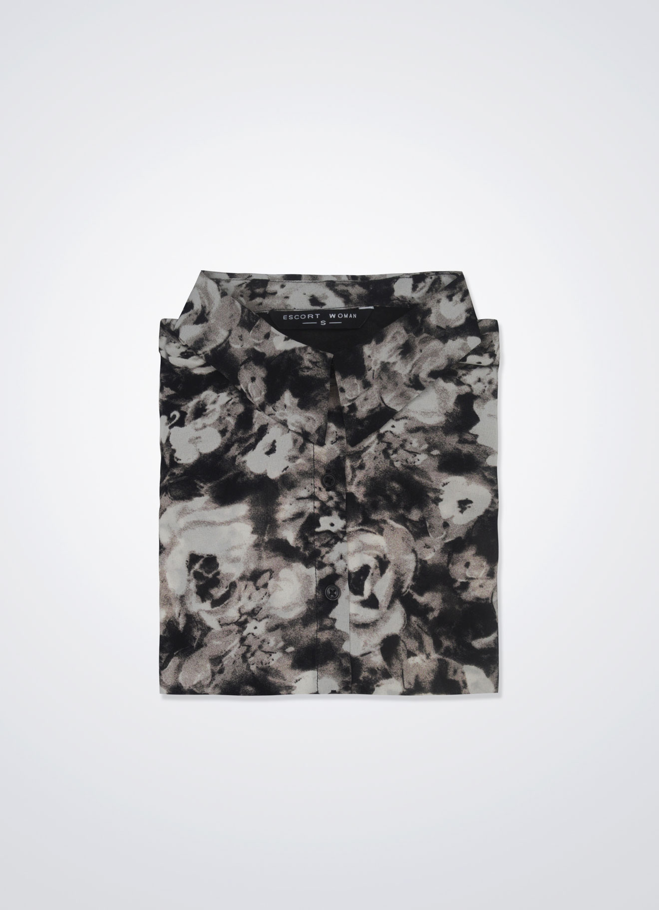 Simply-Taupe by Floral Printed Blouse