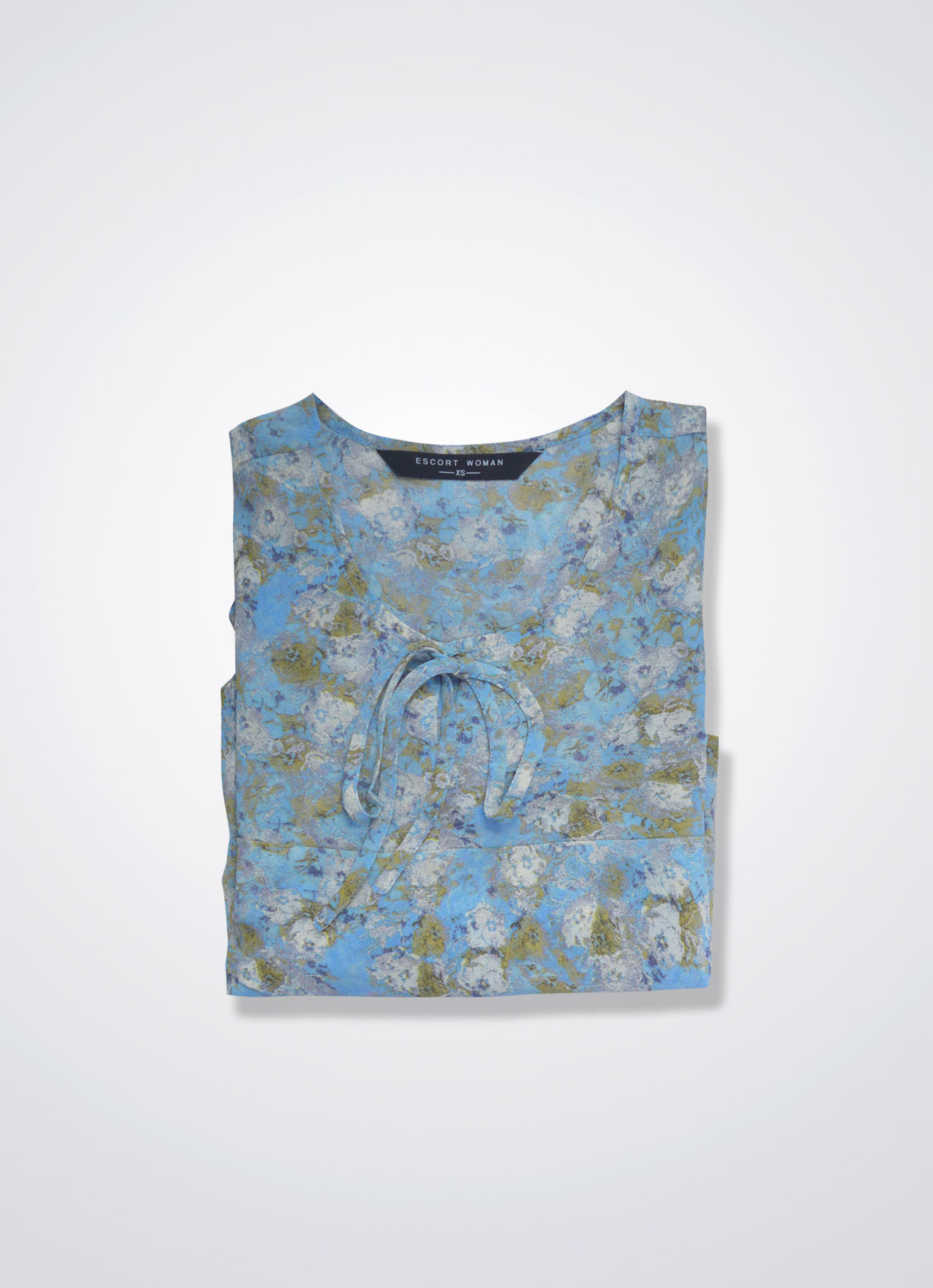 Sky-Blue by Floral Printed Top