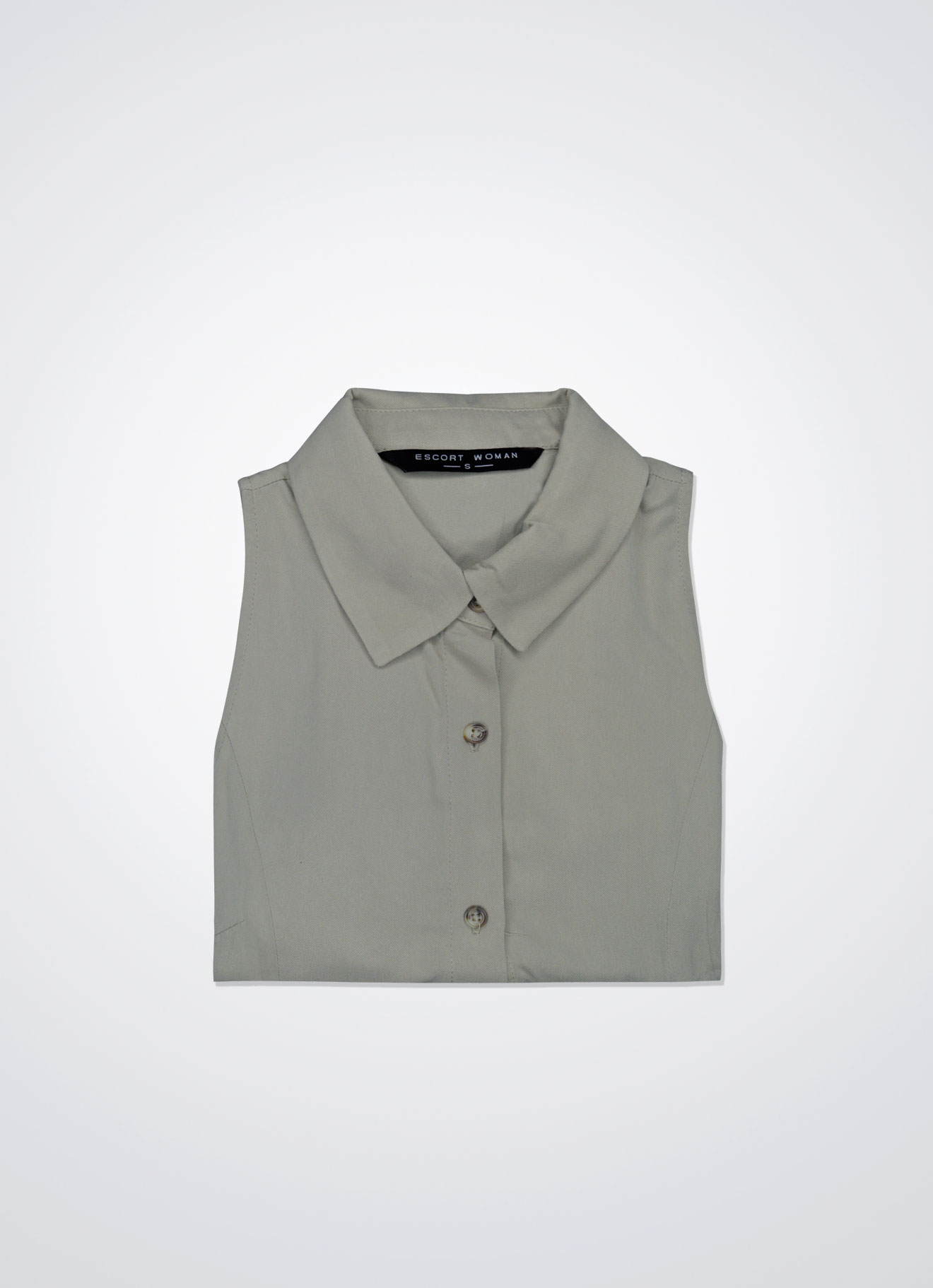 Spray-Green by Sleeveless Dress with Belt