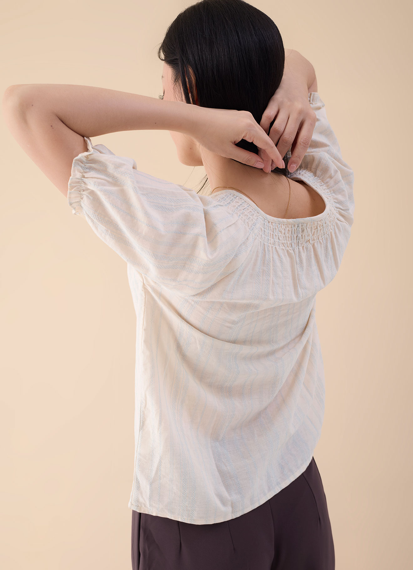 Starlight-Blue by Sleeve Blouse