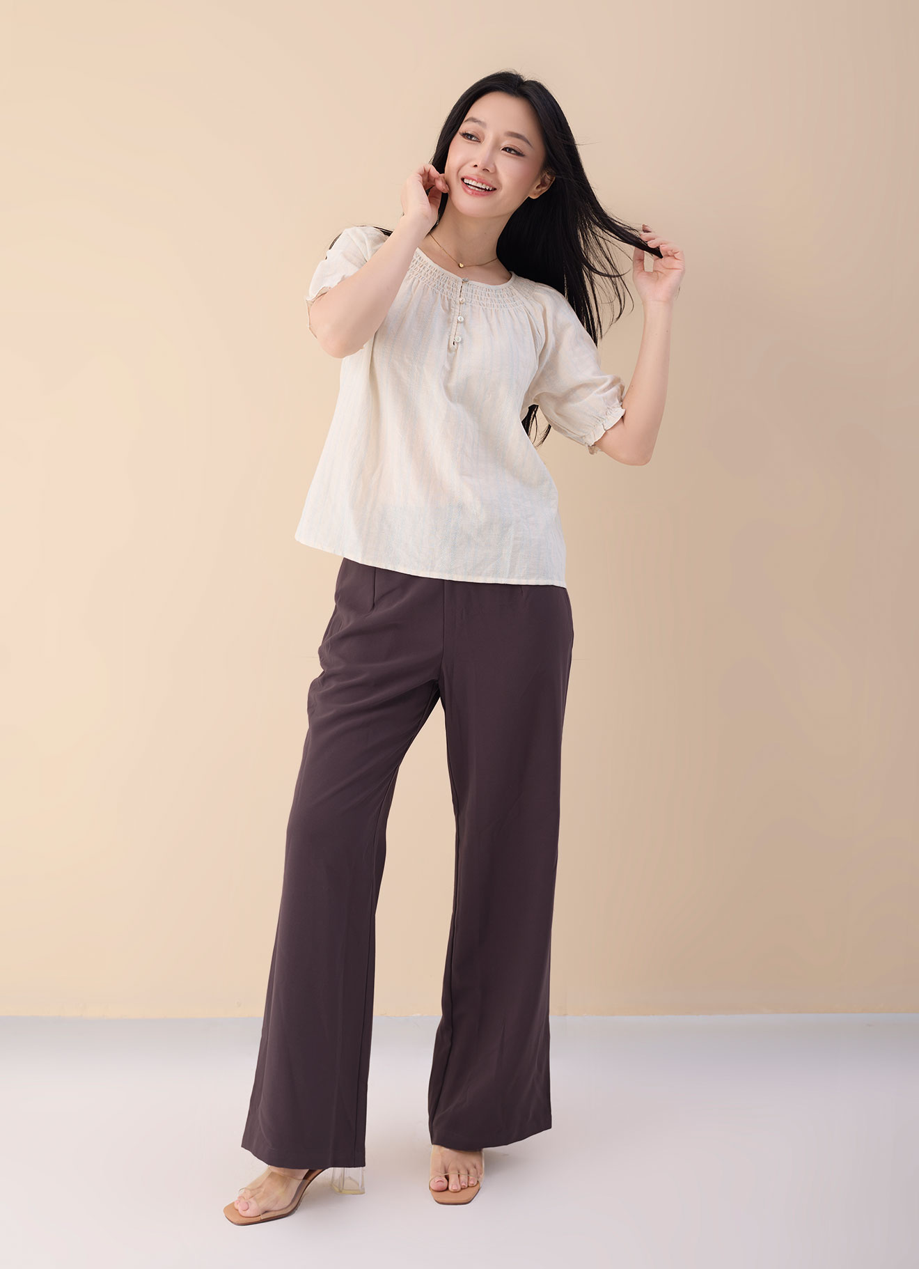 Starlight-Blue by Sleeve Blouse