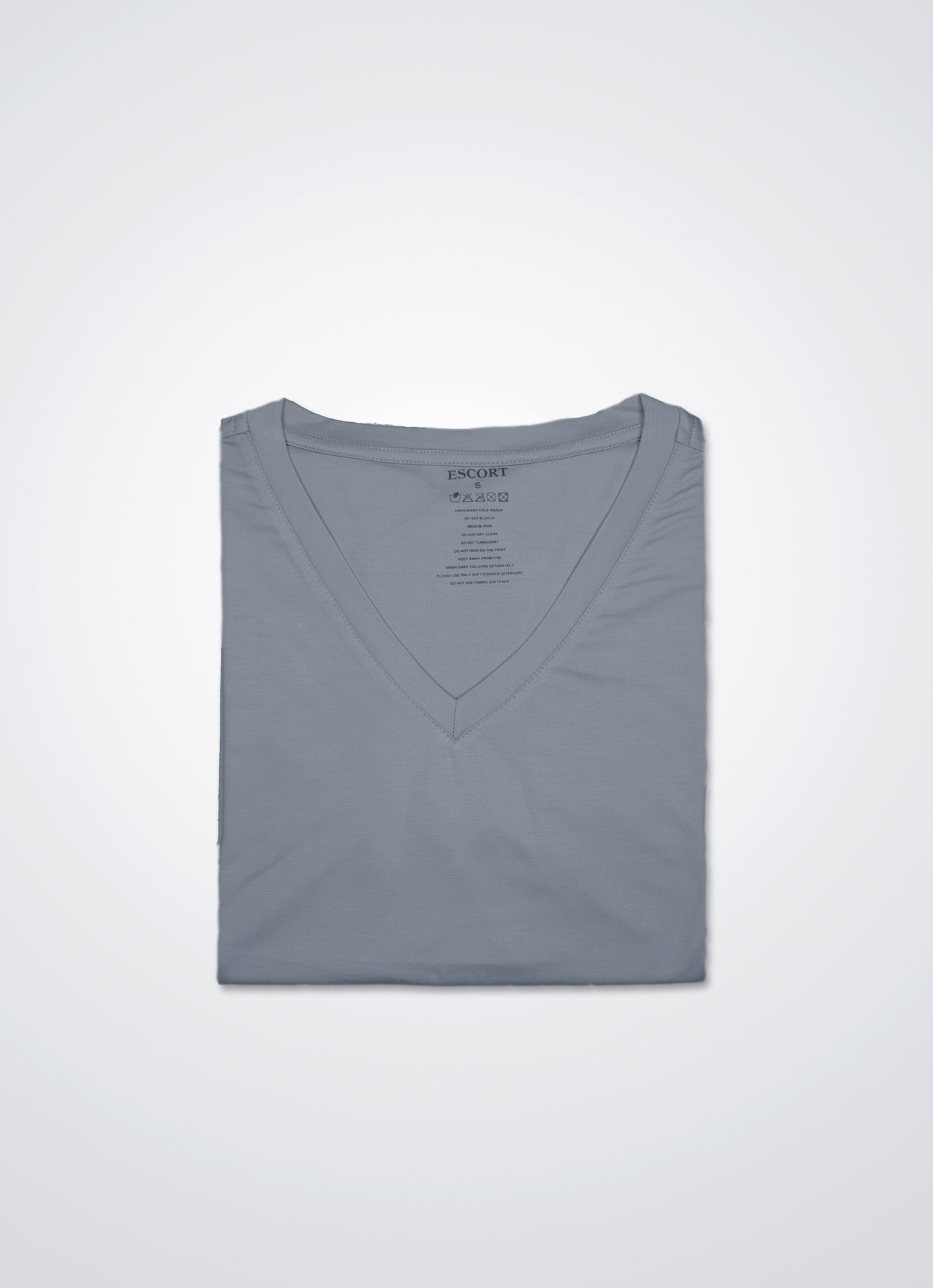 Storm-Gray by V-Neck Top