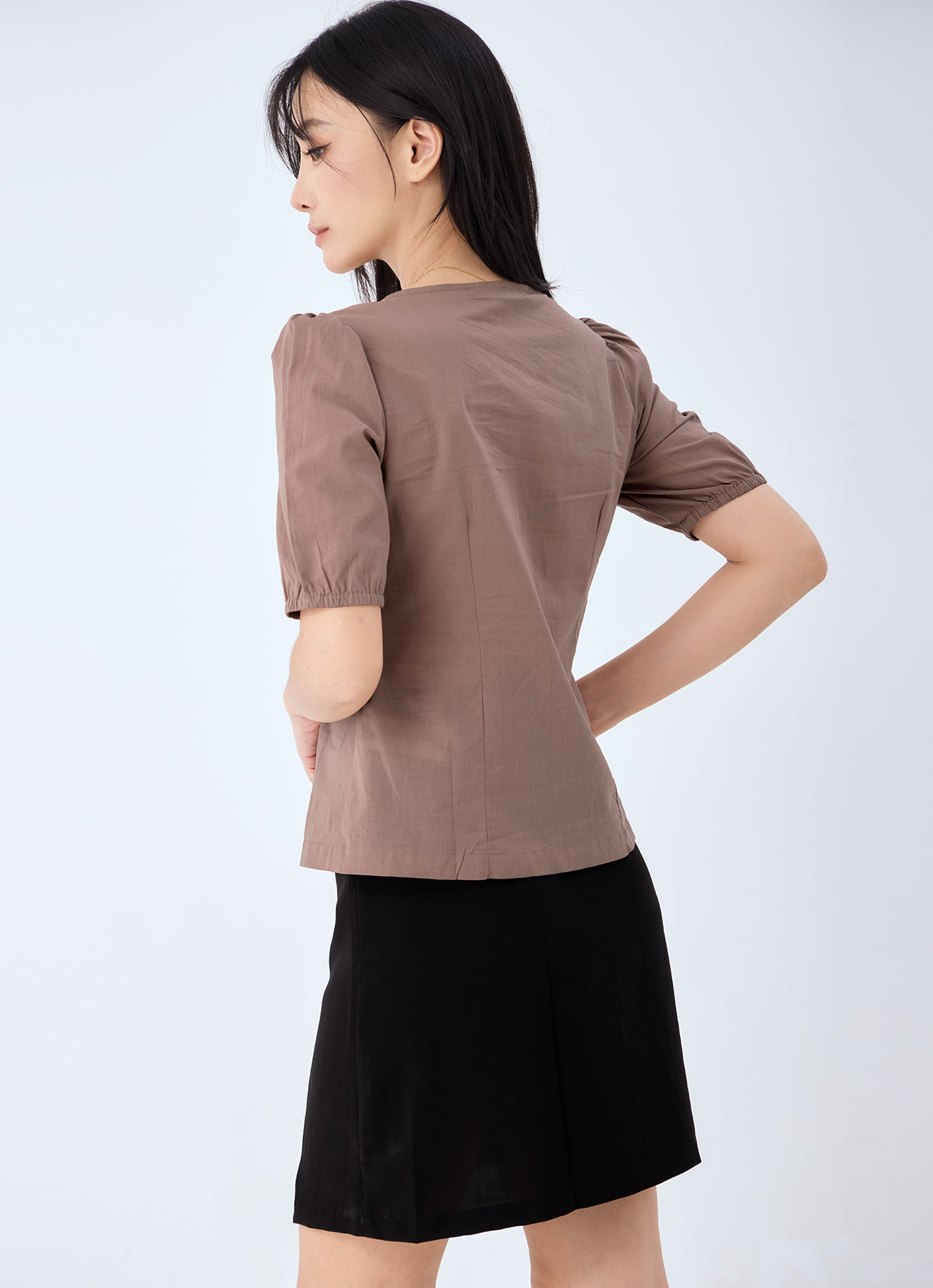Stucco  by Puff Sleeve Top