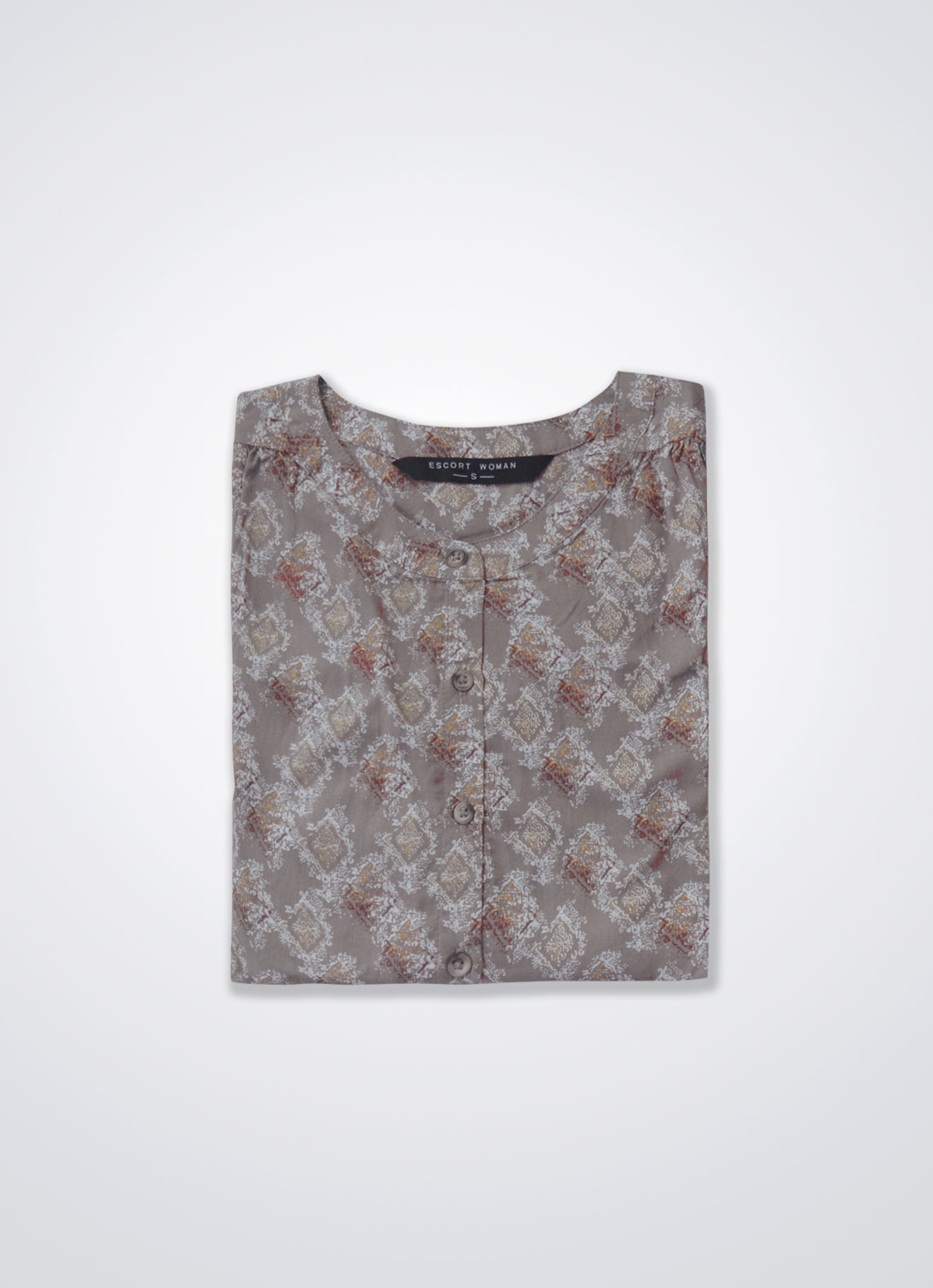 Stucco by Printed Blouse