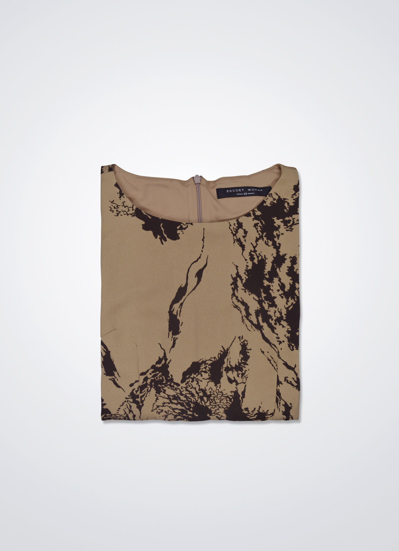 Tan by Sleeveless Dress