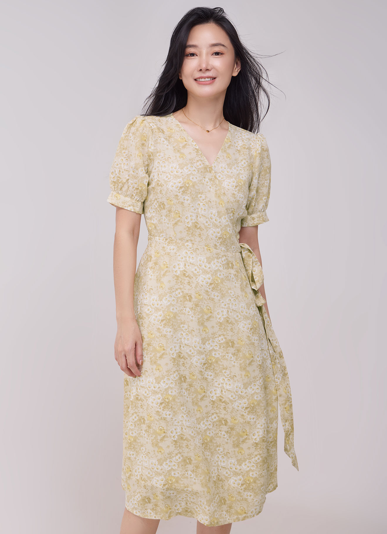 Taos-Taupe by Floral Printed Dress