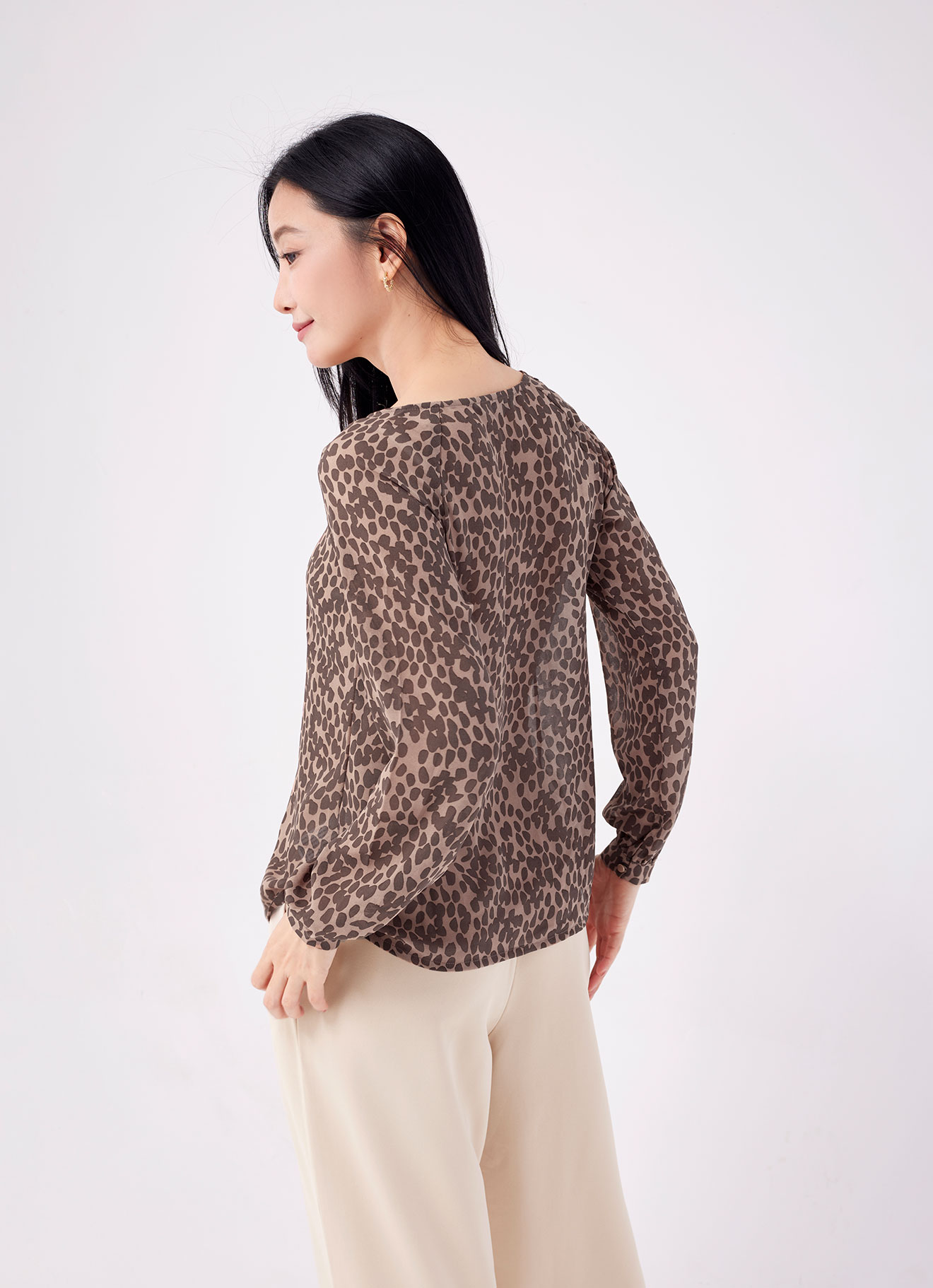 Tawny-Birch by Long Sleeve Blouse
