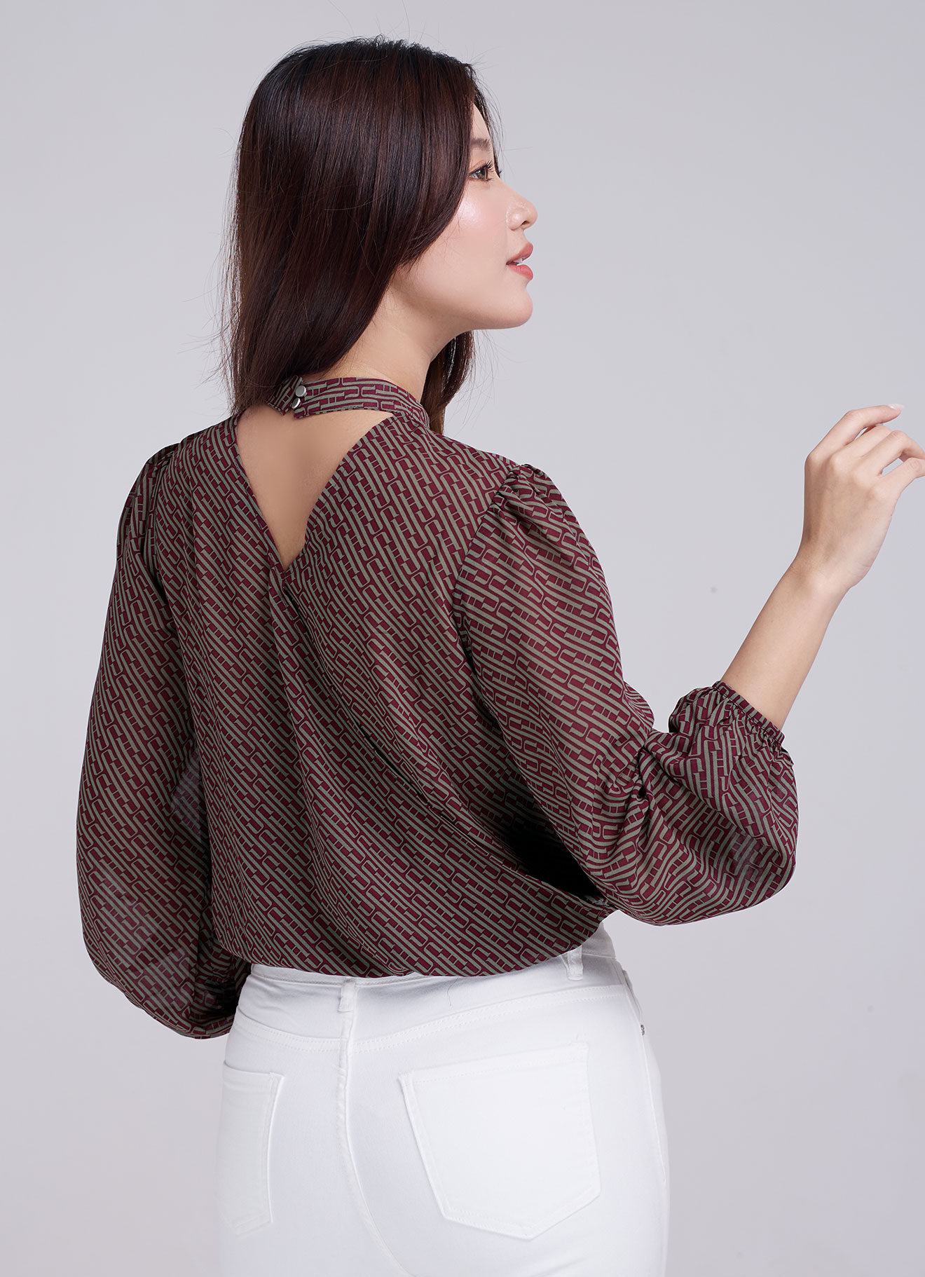 Tea by Long Sleeve Blouse