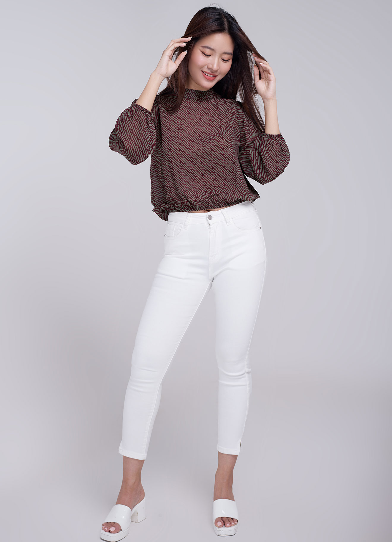 Tea by Long Sleeve Blouse