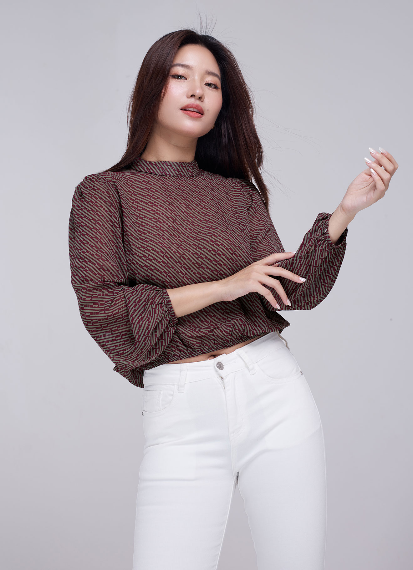 Tea by Long Sleeve Blouse