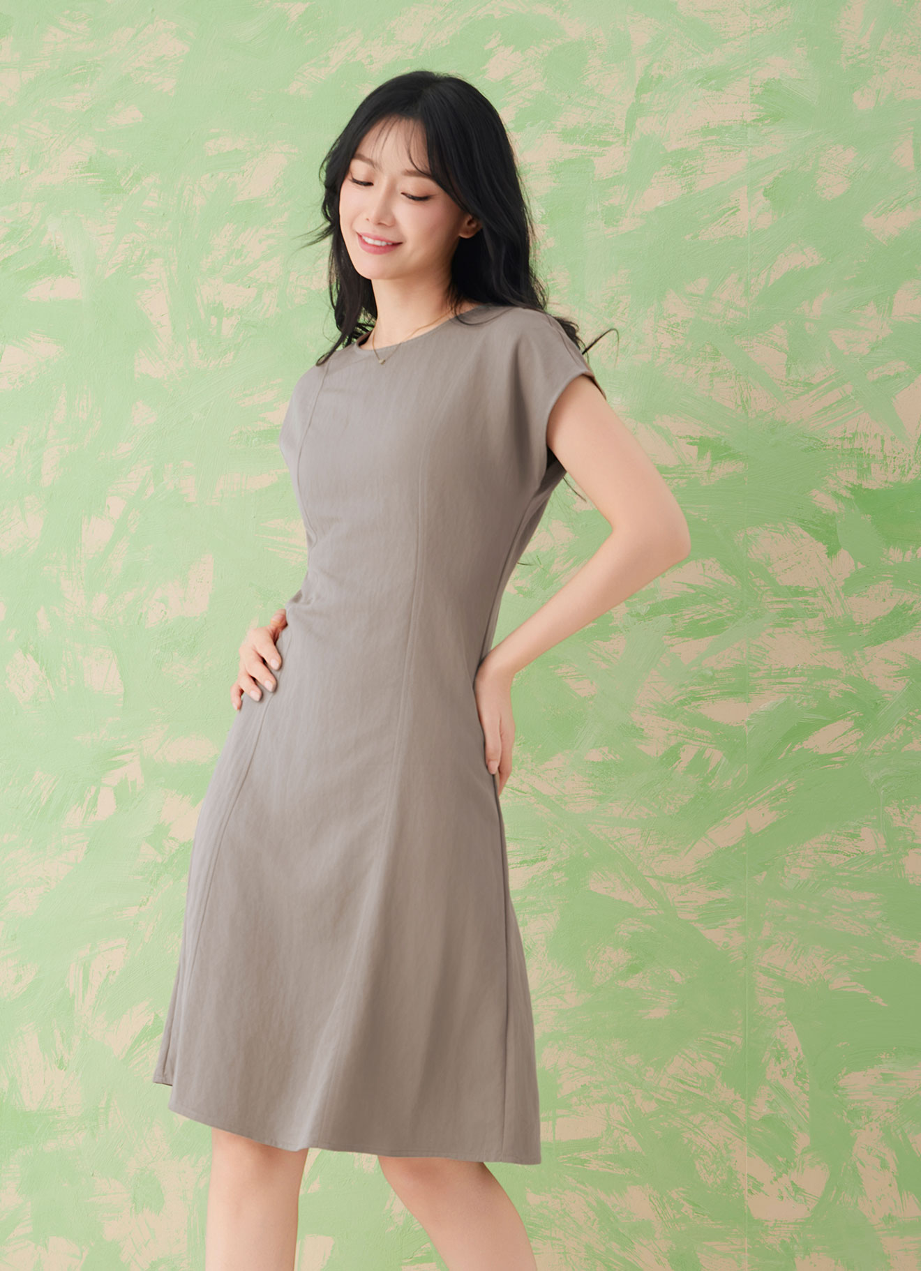 Timber-Wolf by Midi Dress