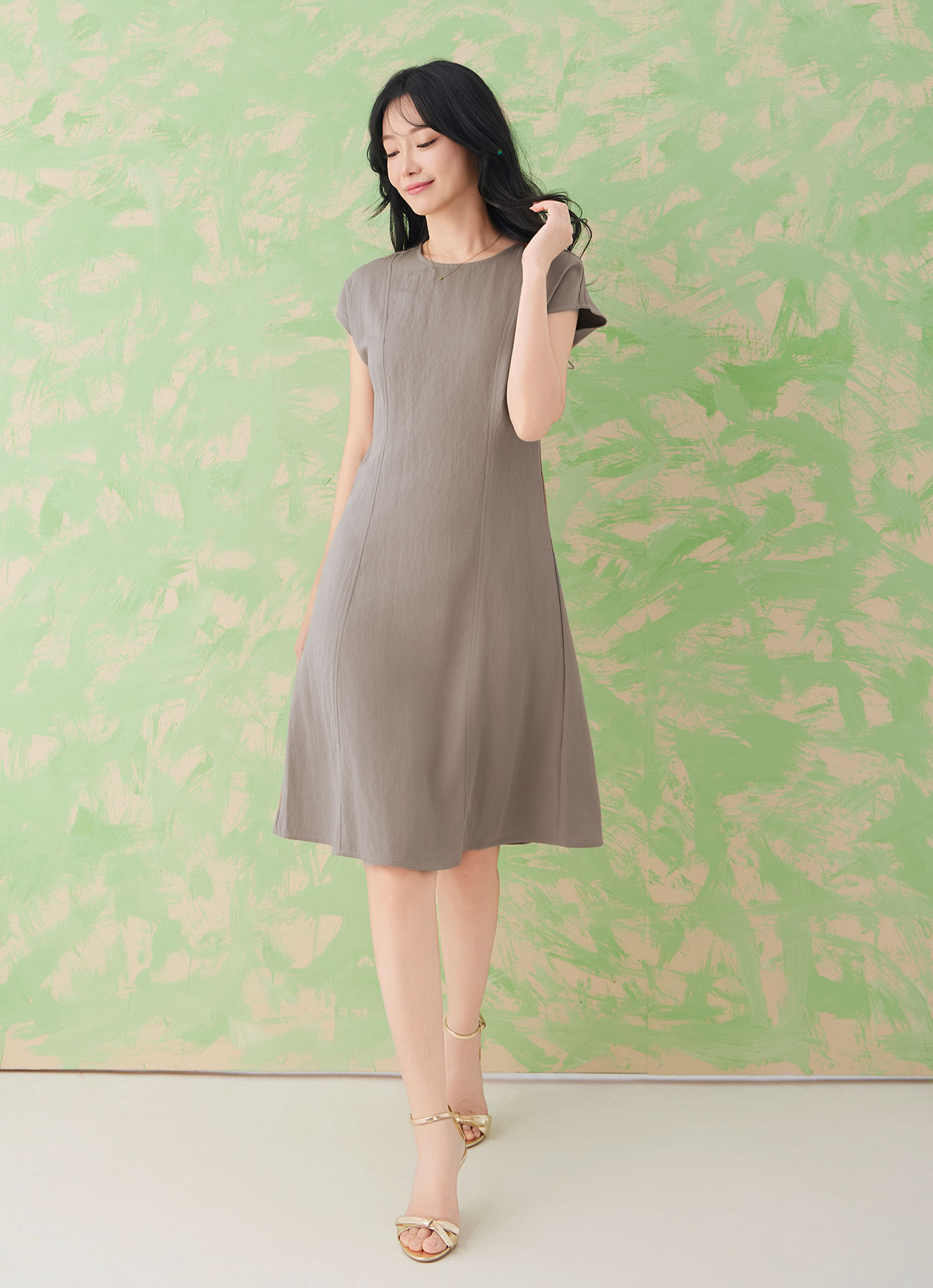 Timber-Wolf by Midi Dress