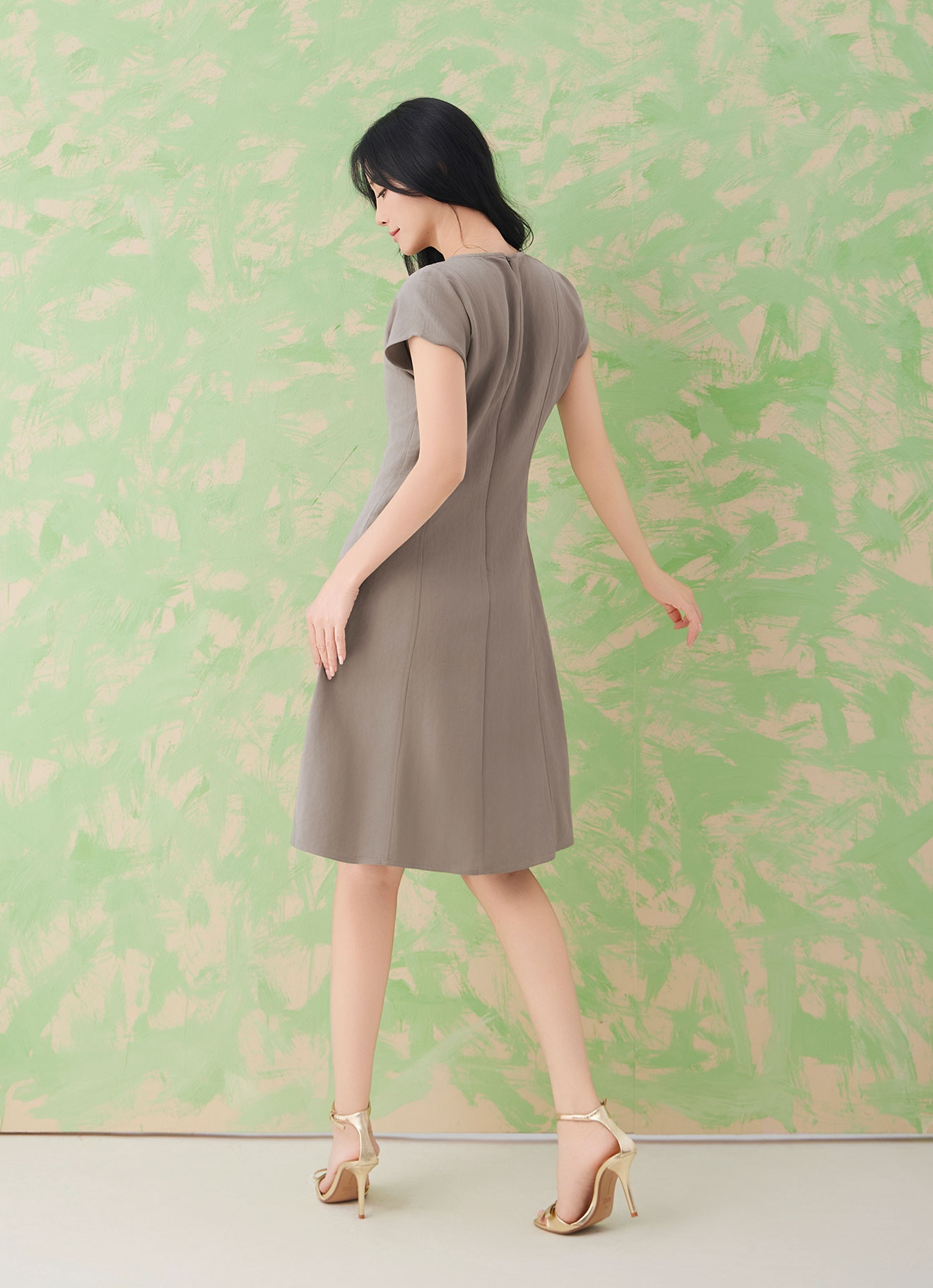 Timber-Wolf by Midi Dress