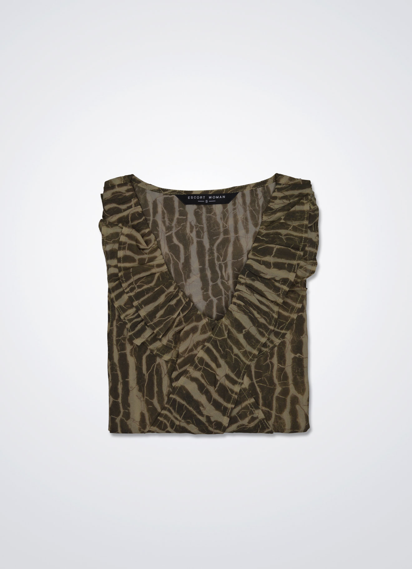 Timber-Wolf by Pleated Blouse