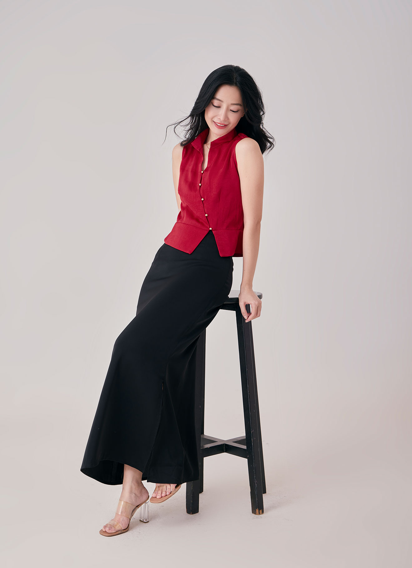 True-Red by Sleeveless Top