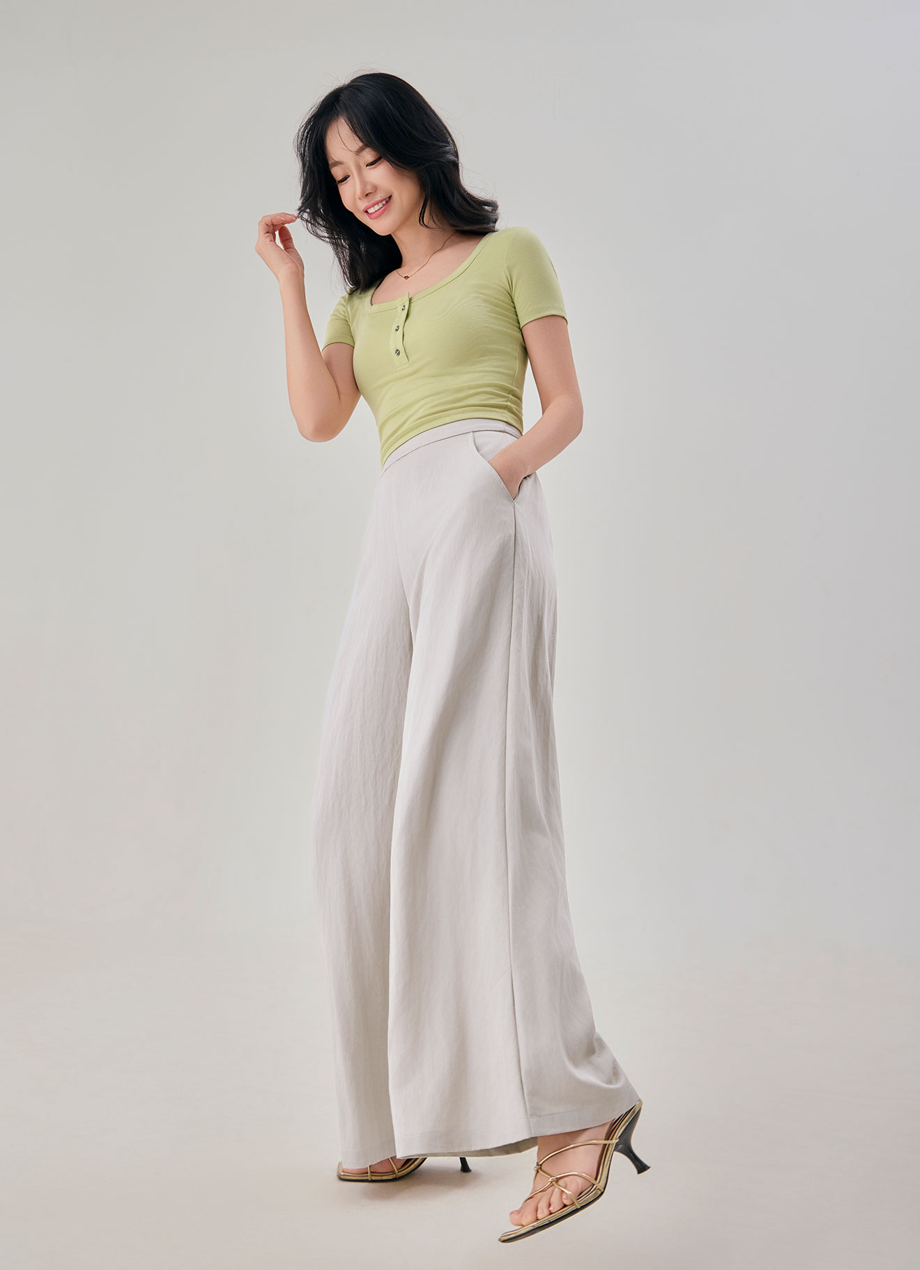 Turtledove  by Wide-Leg Pants