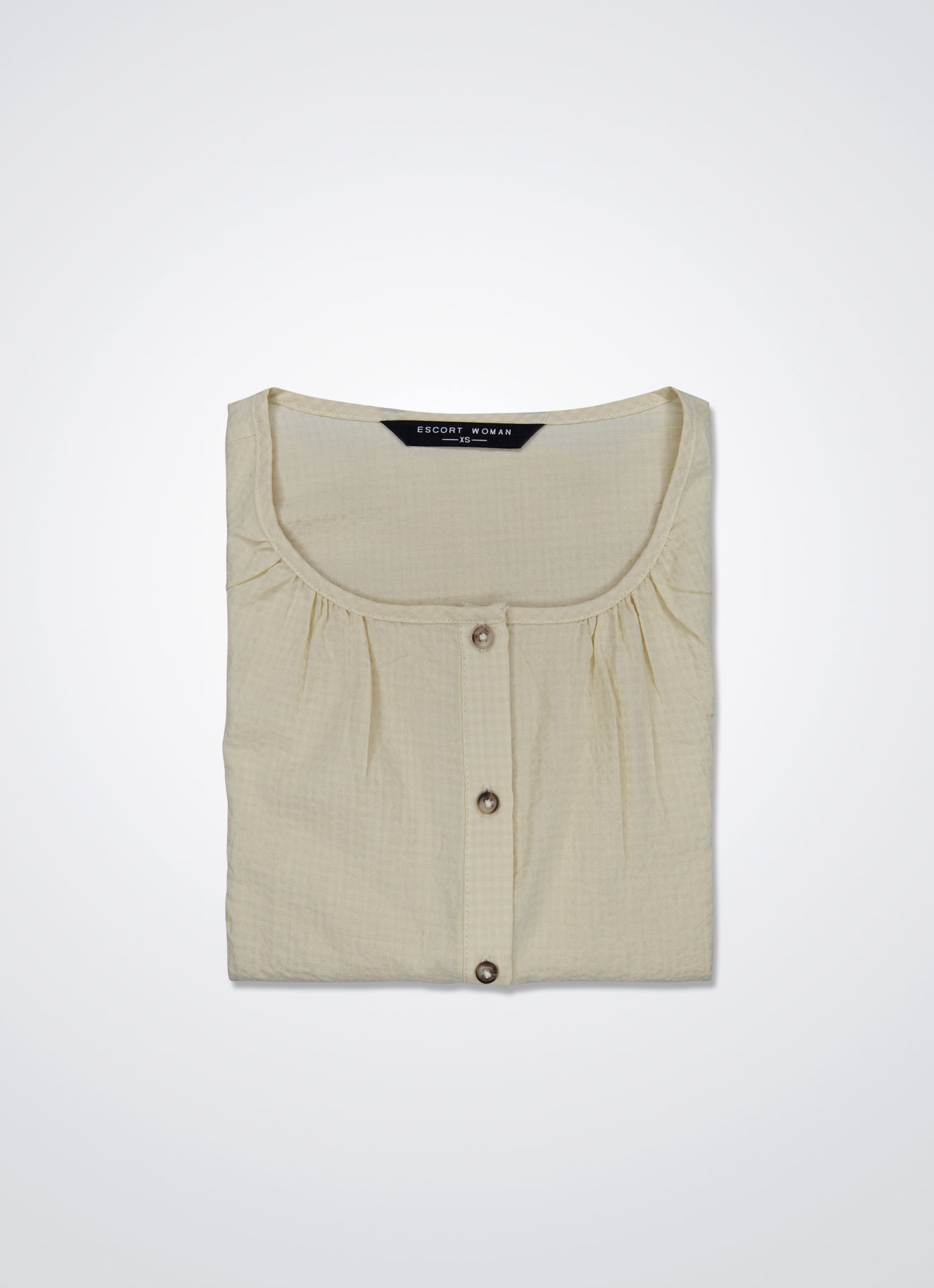 Vanilla-Custard by Sleeve Blouse