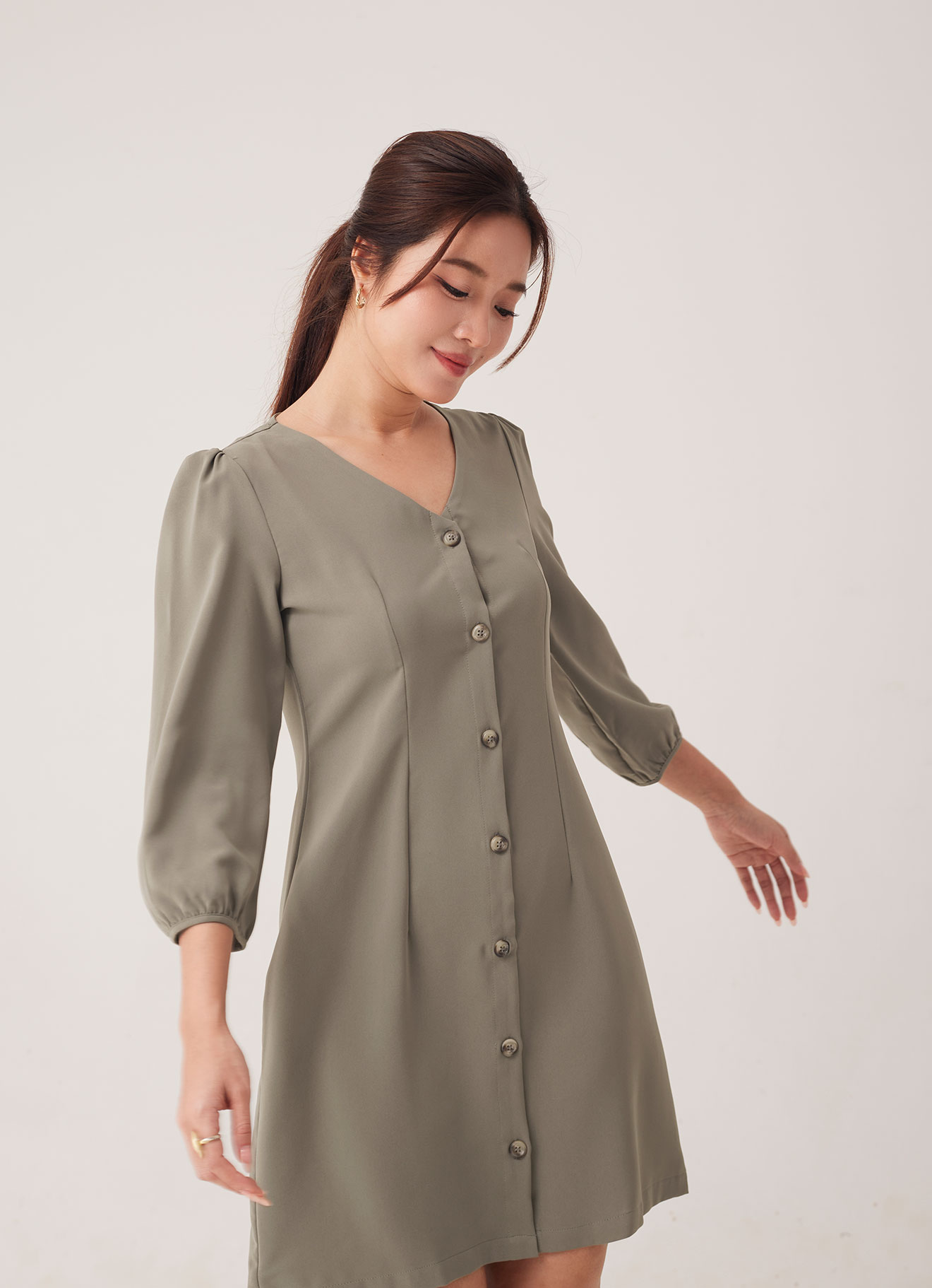 Vetiver  by Sleeve Dress