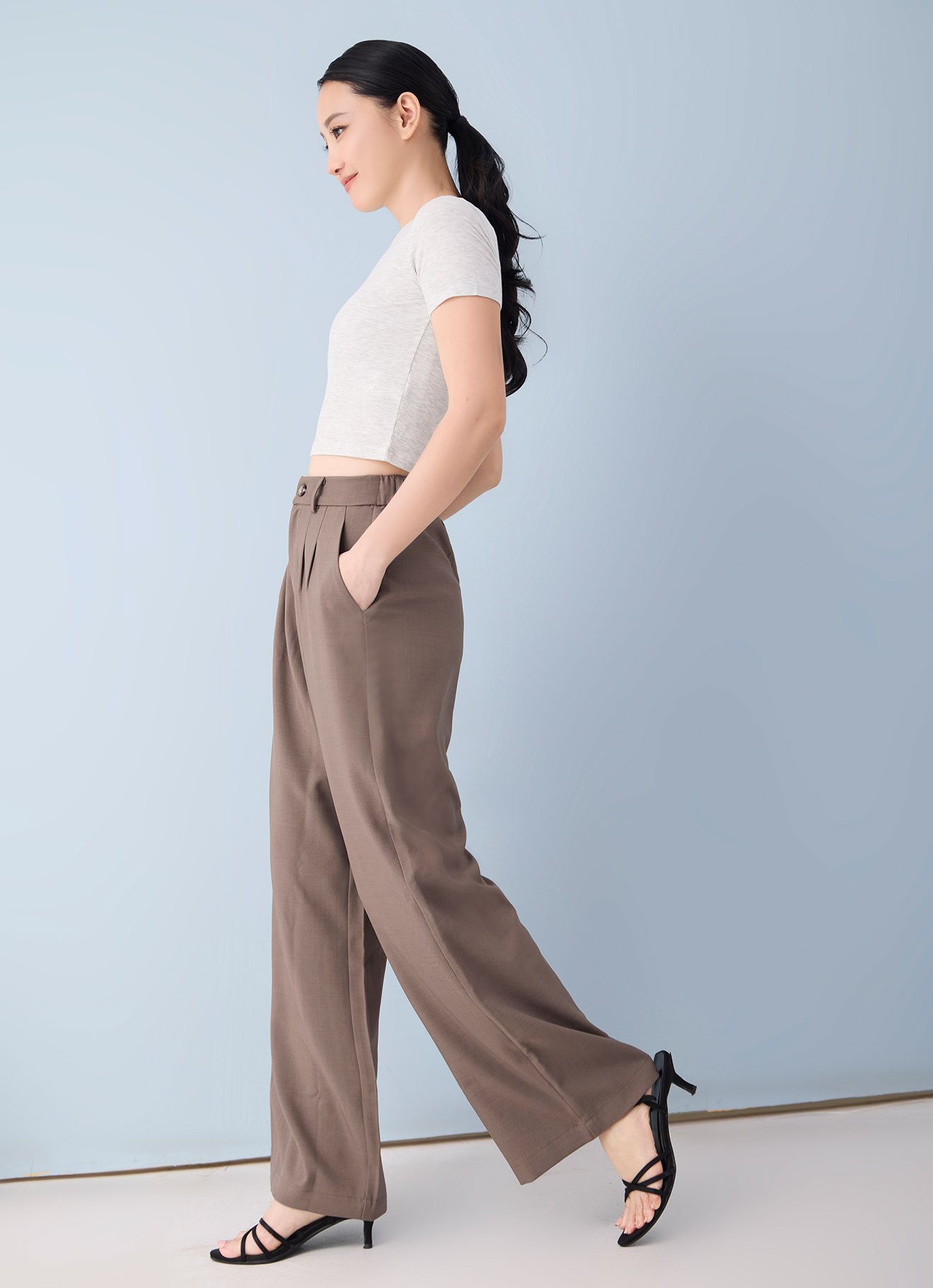 Walnut by Wide Leg Pants