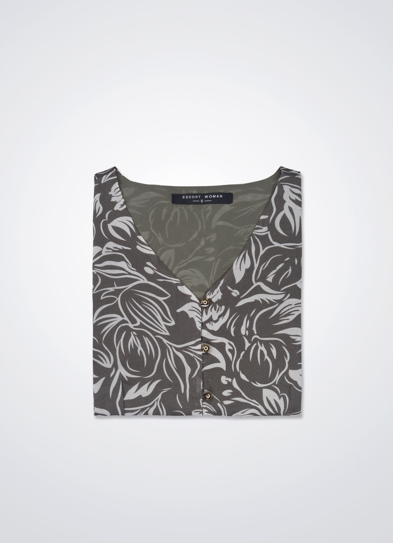 Walnut by V-Neck Blouse