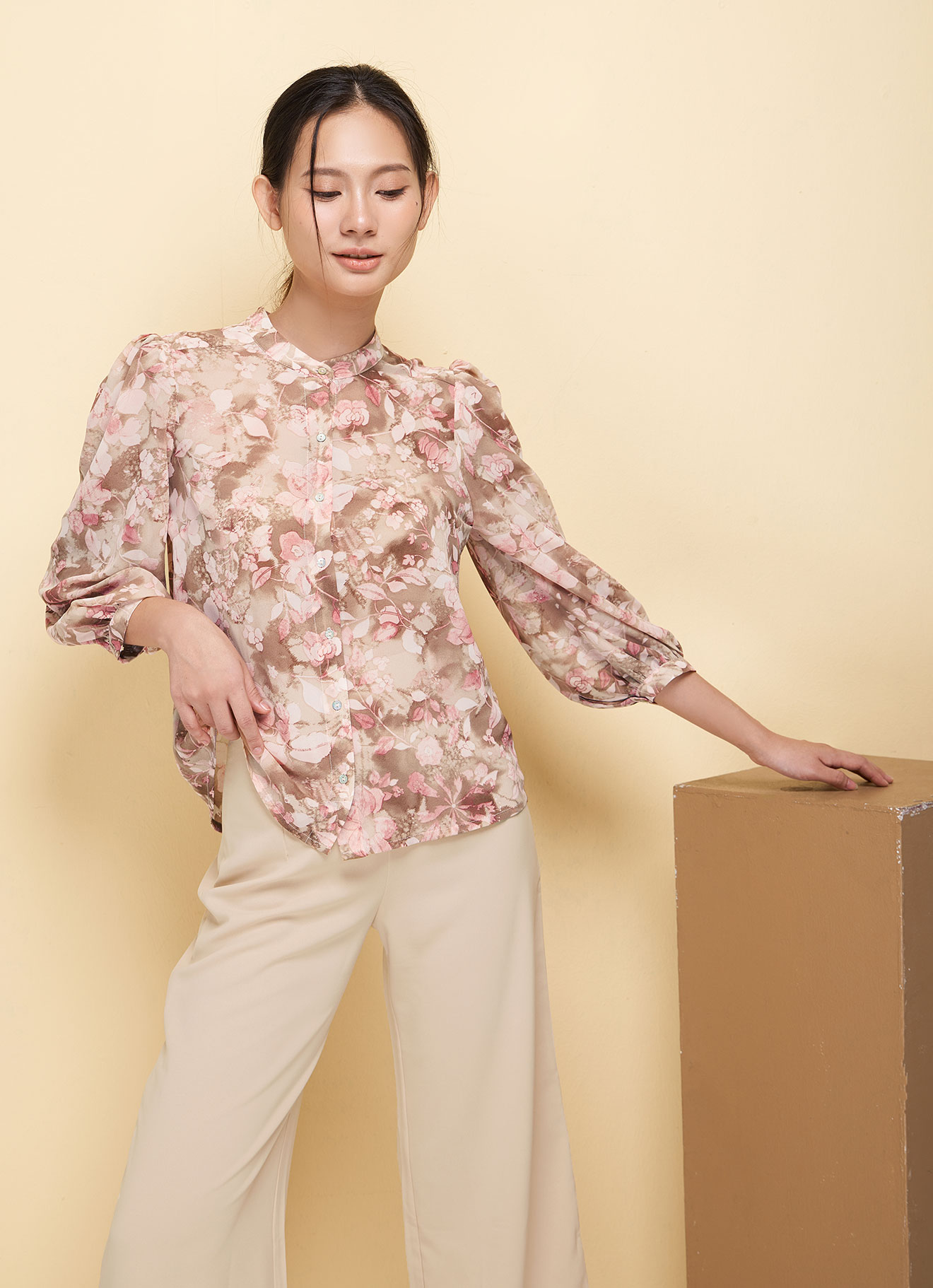 Woodsmoke by Long Sleeve Blouse