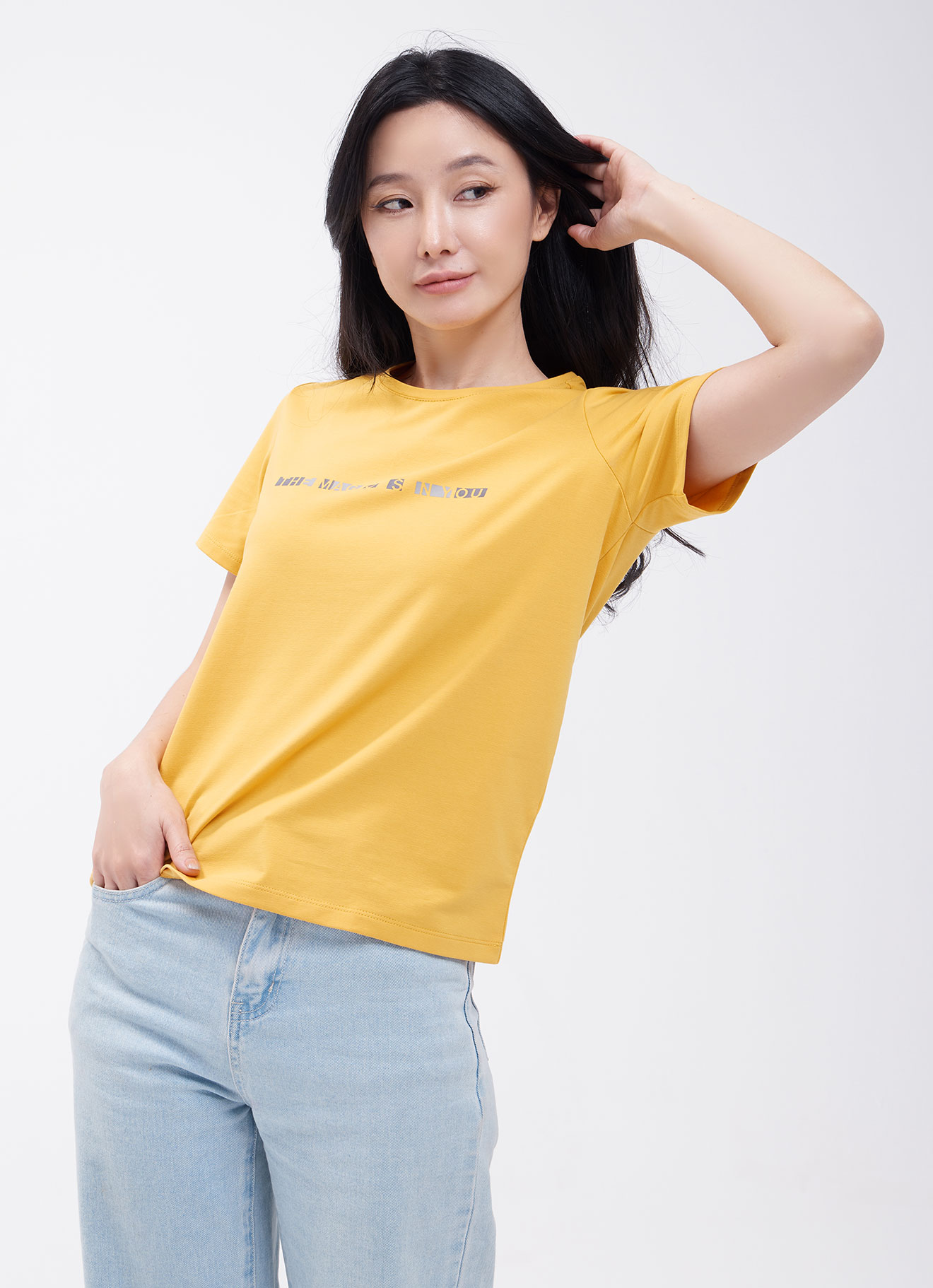 Yolk-Yellow by Sleeve Blouse