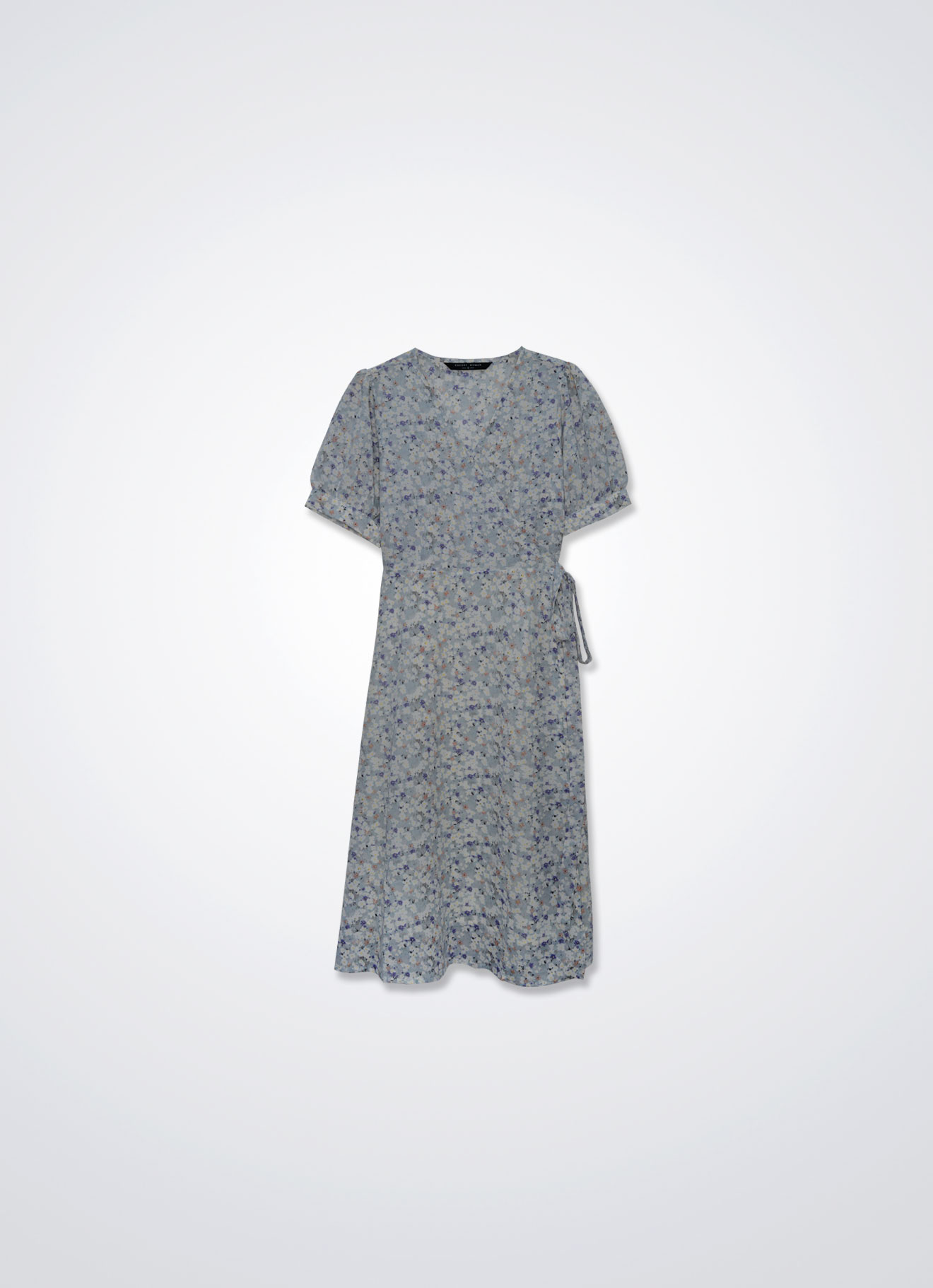 lllusion-Blue by Floral Printed Dress